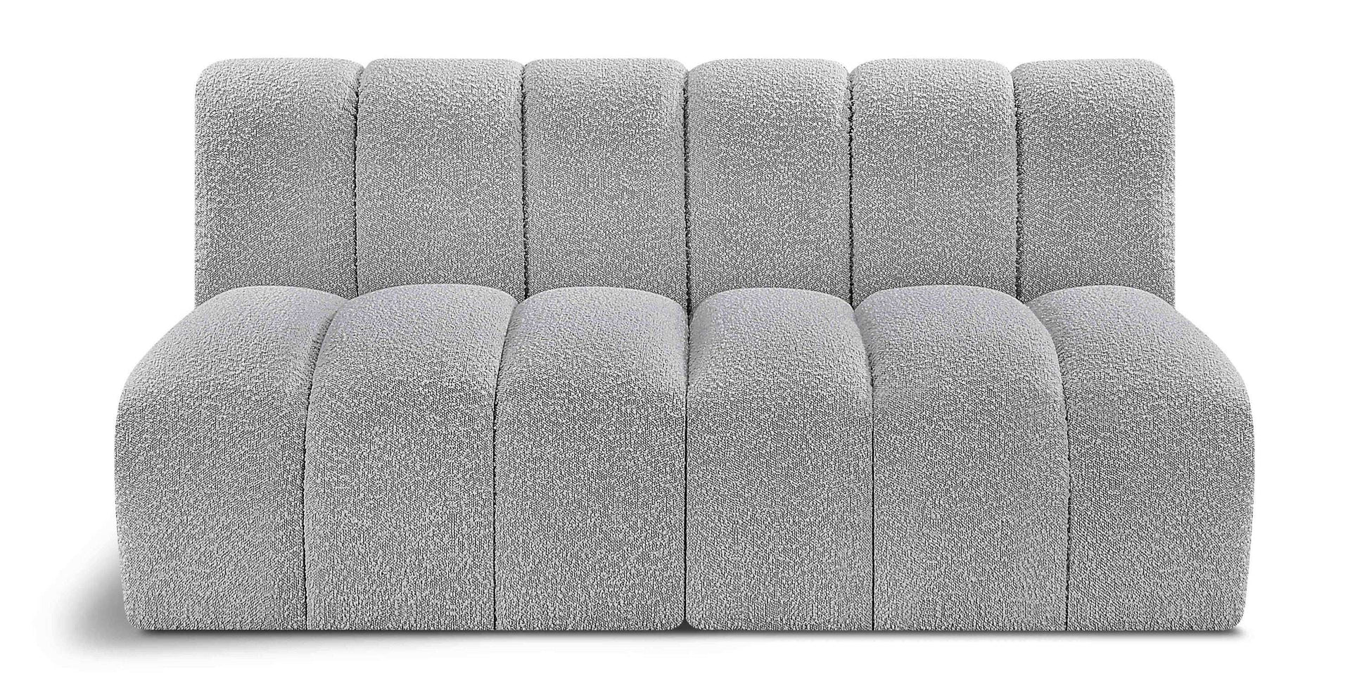 Arc - Boucle Fabric 2 Seats Modular Sofa - Best Buy Furniture