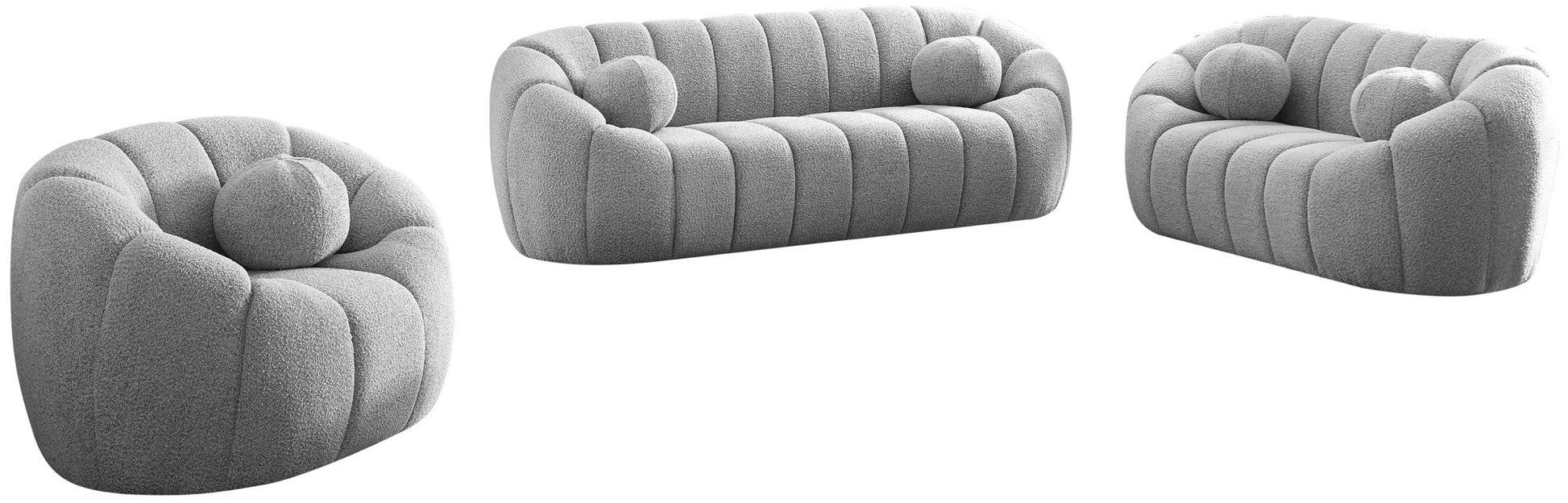 Elijah - Boucle Fabric Loveseat - Best Buy Furniture