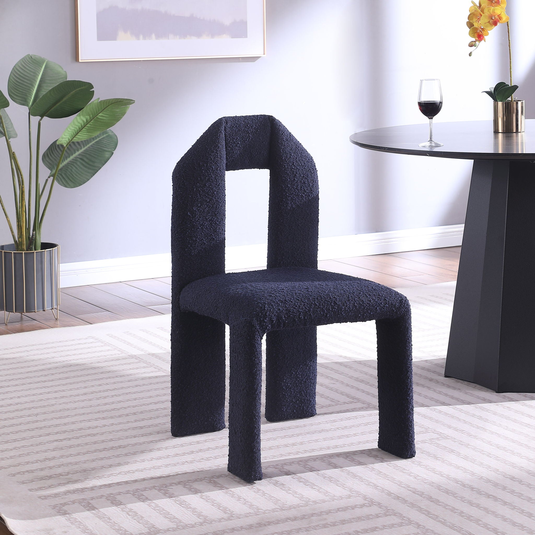 Bennett - Boucle Dining Chair (Set of 2) - Best Buy Furniture