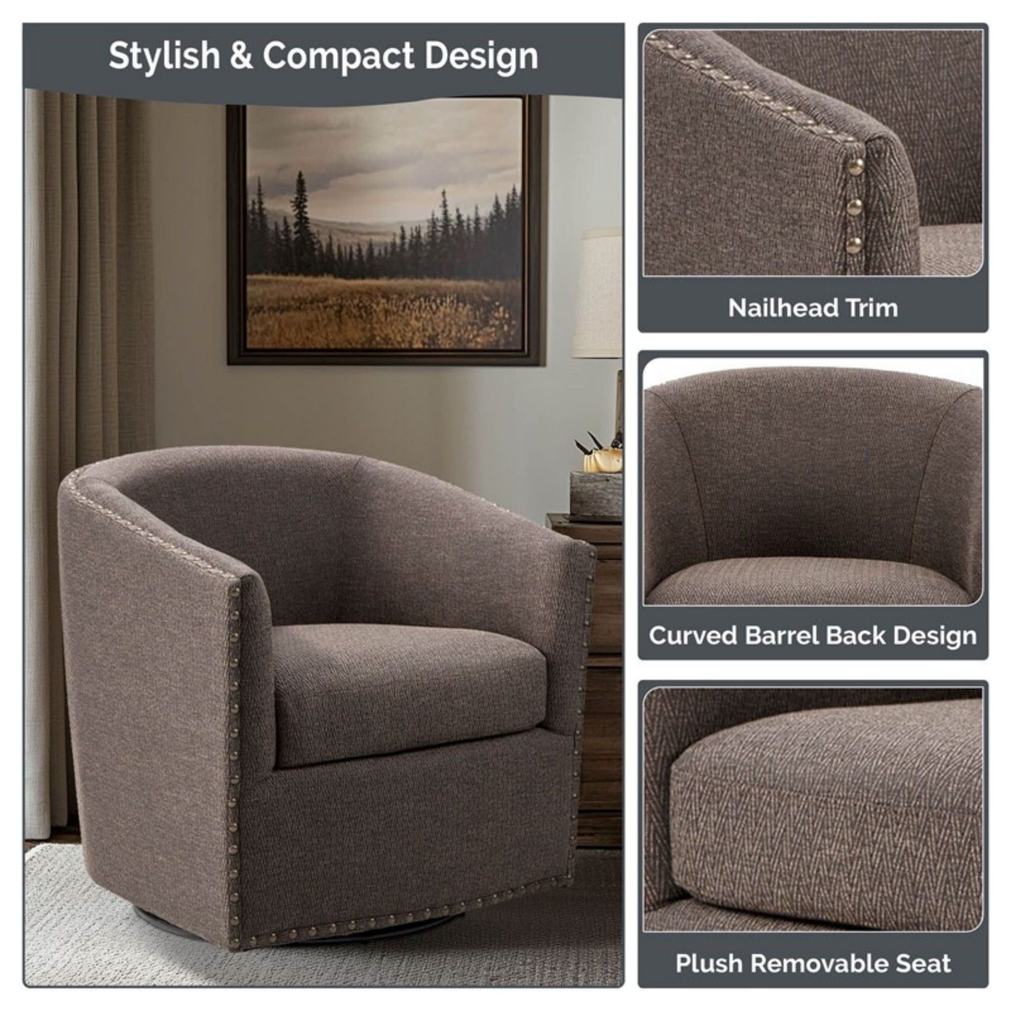 Luxurious Chair With 360 Degree Rotation - Best Buy Furniture