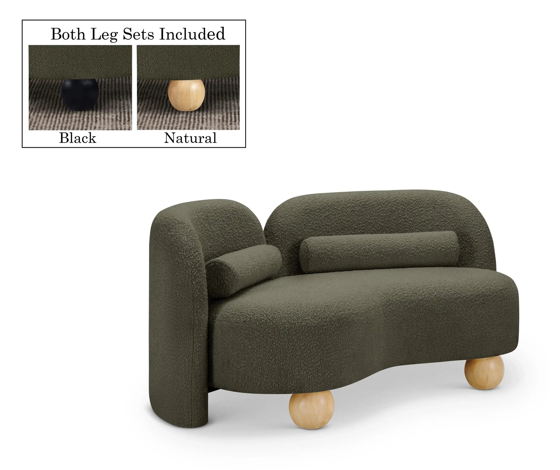 Daphne - Boucle Loveseat - Best Buy Furniture
