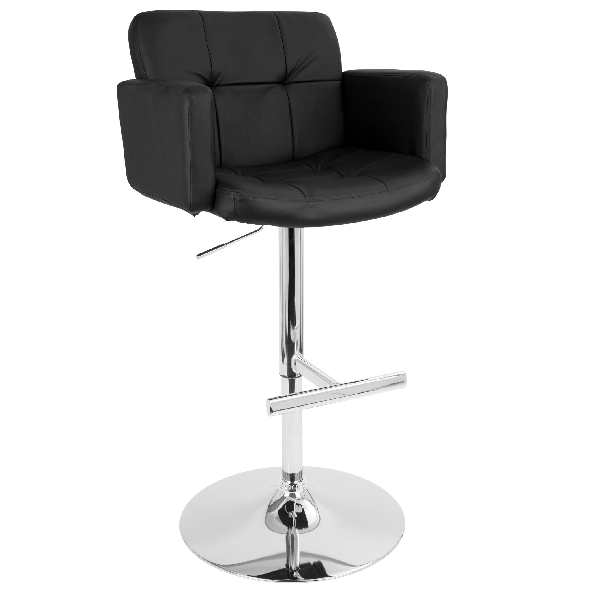 Stout - Contemporary Adjustable Barstool With Swivel - Best Buy Furniture