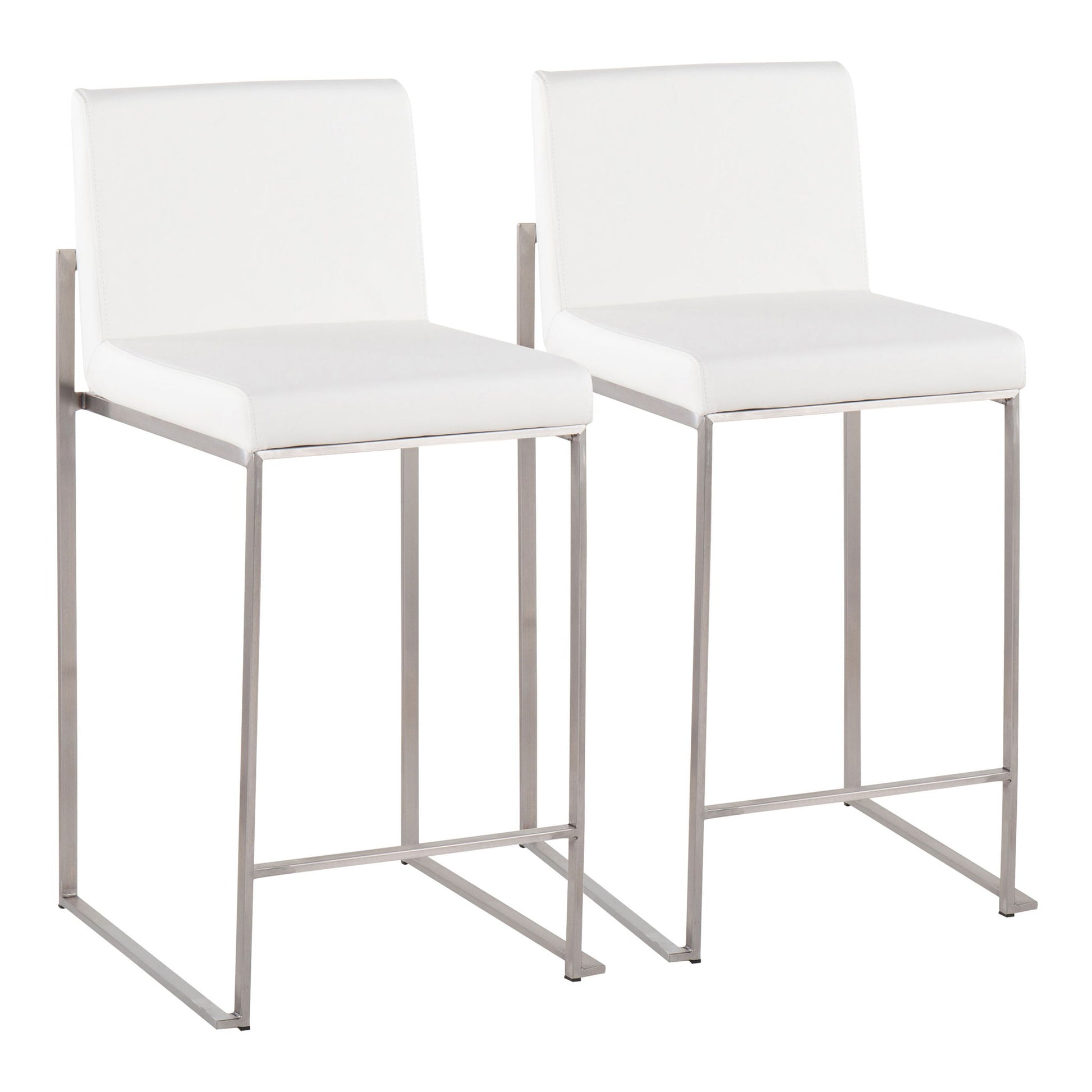Fuji - Contemporary High Back Counter Stool, Functional Design - Best Buy Furniture