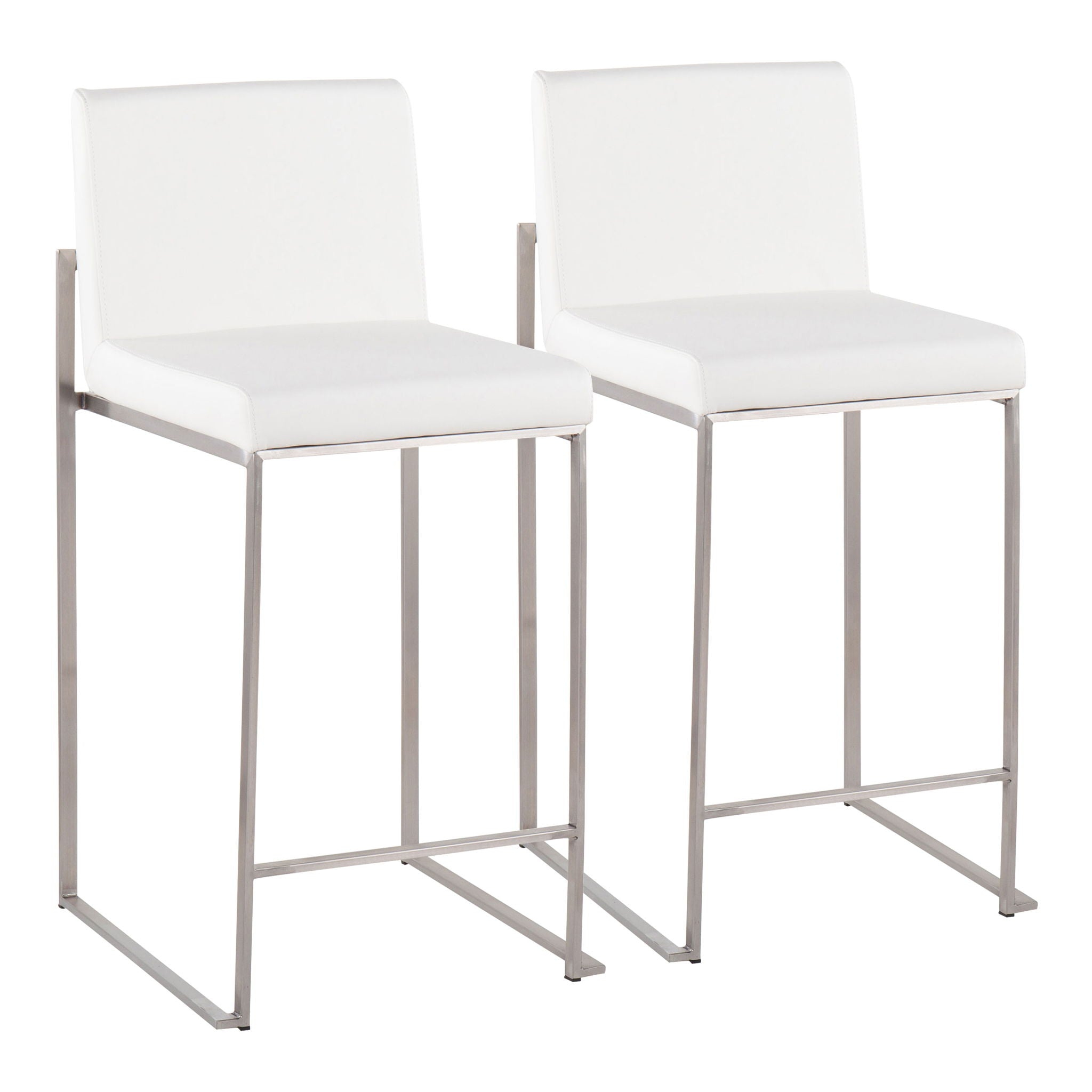 Fuji - Contemporary High Back Counter Stool, Functional Design - Best Buy Furniture
