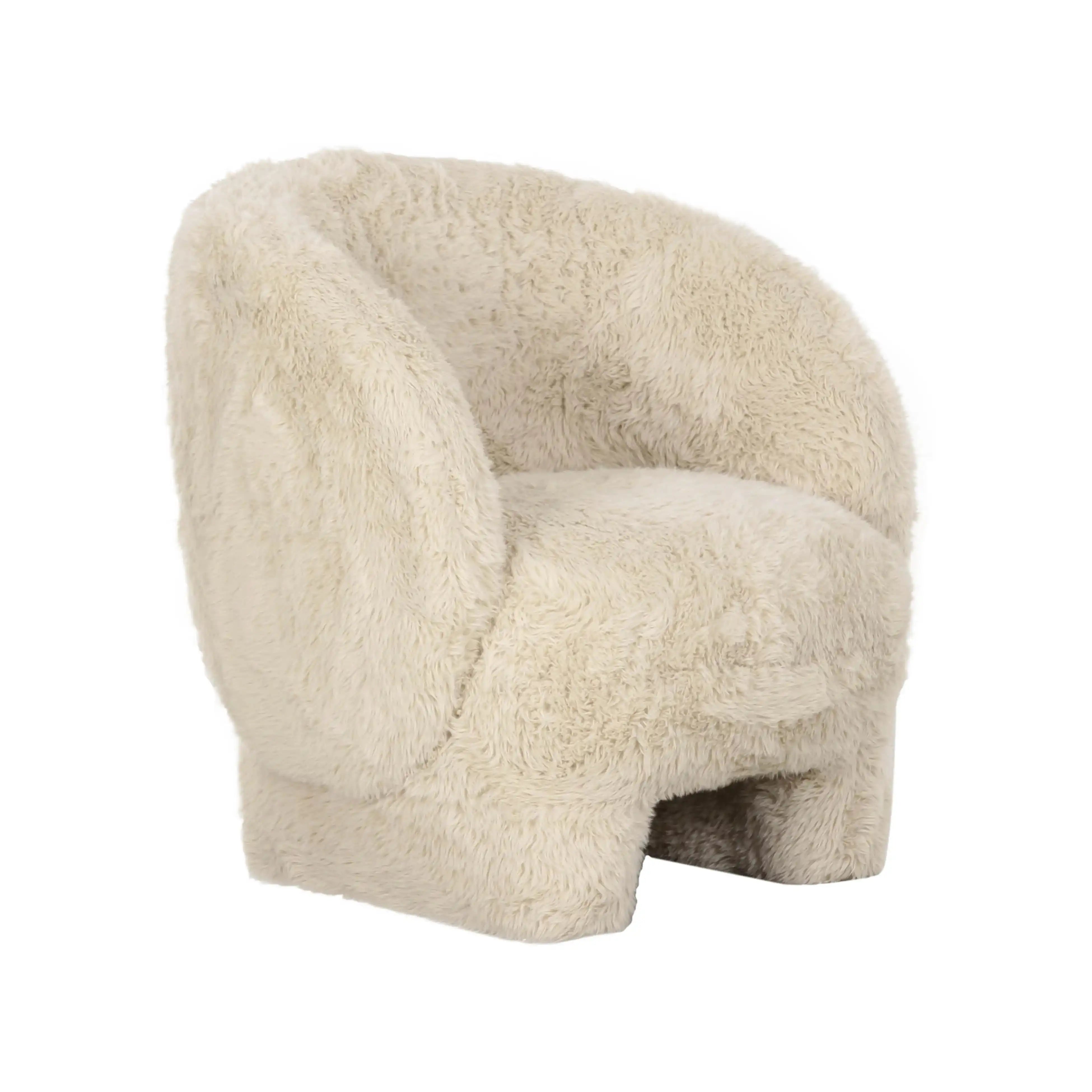 Kiki - Vegan Shearling Accent Chair - Best Buy Furniture