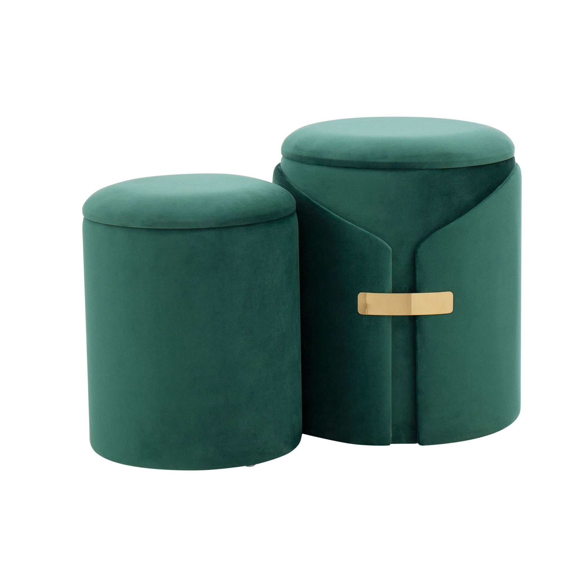 Dahlia - Contemporary / Glam Nesting Ottoman Set - Best Buy Furniture