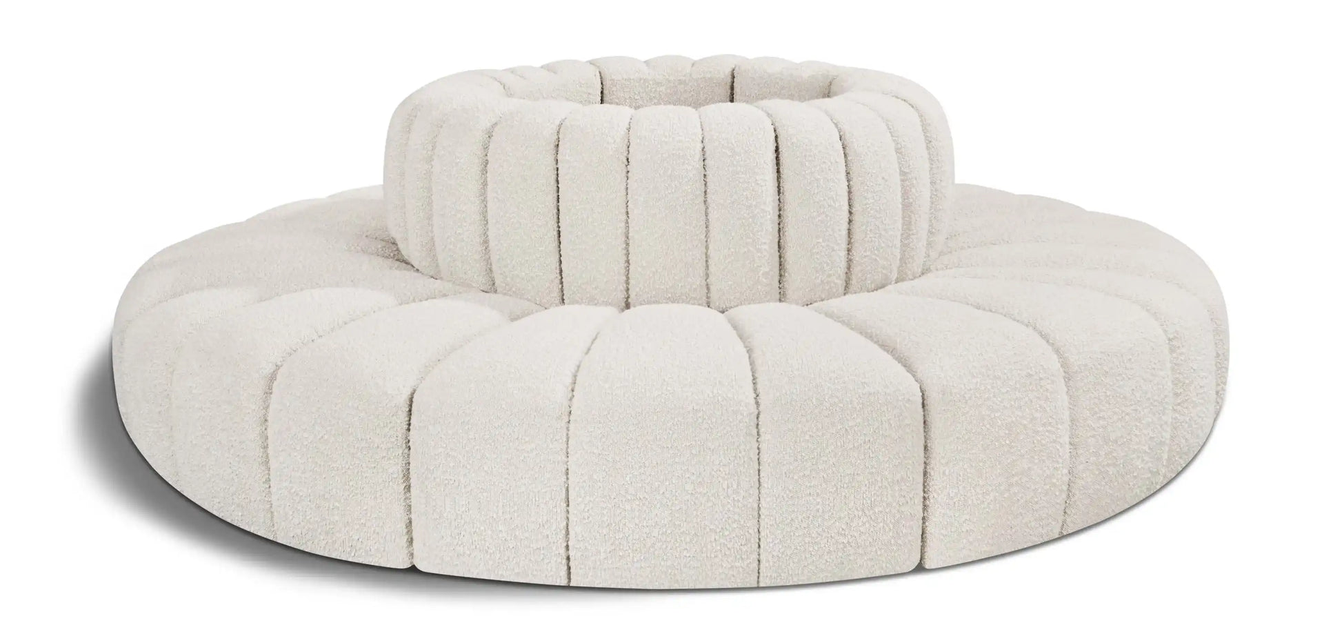 Arc - Boucle Fabric 8 Piece Round Modular Sofa - Best Buy Furniture