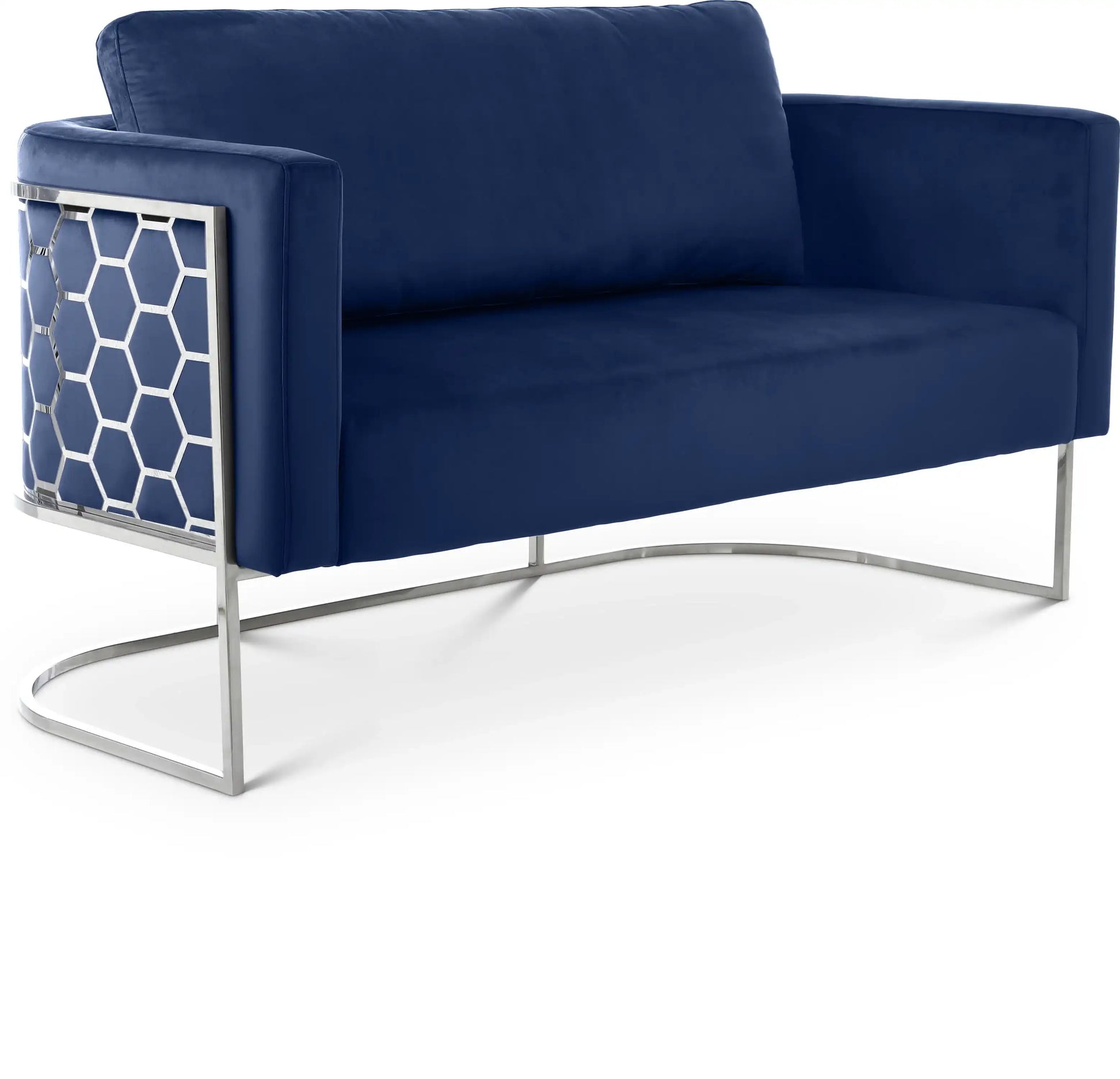 Casa - Loveseat with Chrome Legs - Best Buy Furniture