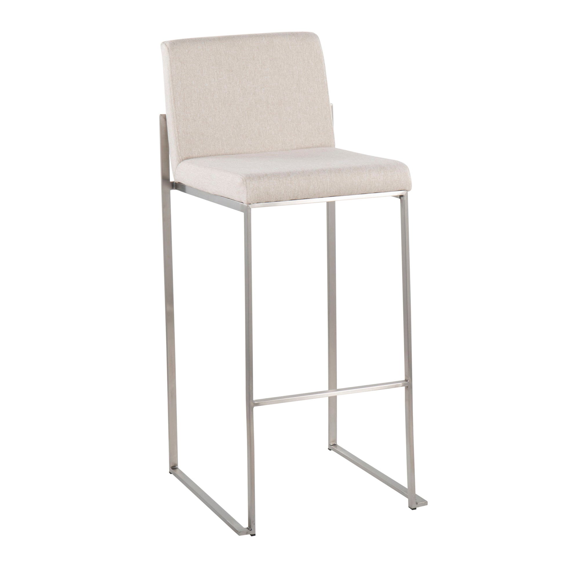 Fuji - Contemporary And Modern Elegance High Back Barstool - Best Buy Furniture