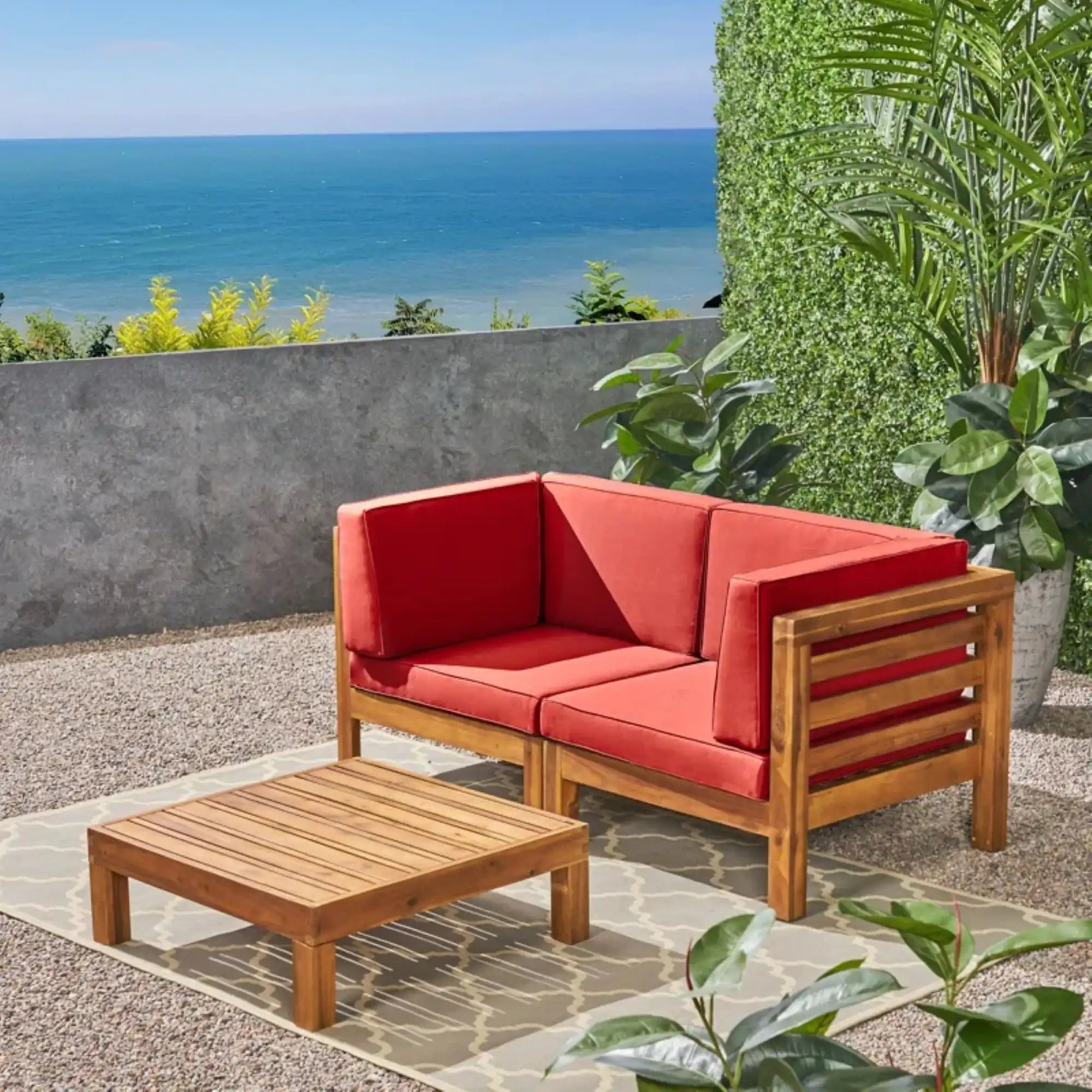 Oana - 3 Piece Love Seat Set With Coffee Table - Best Buy Furniture