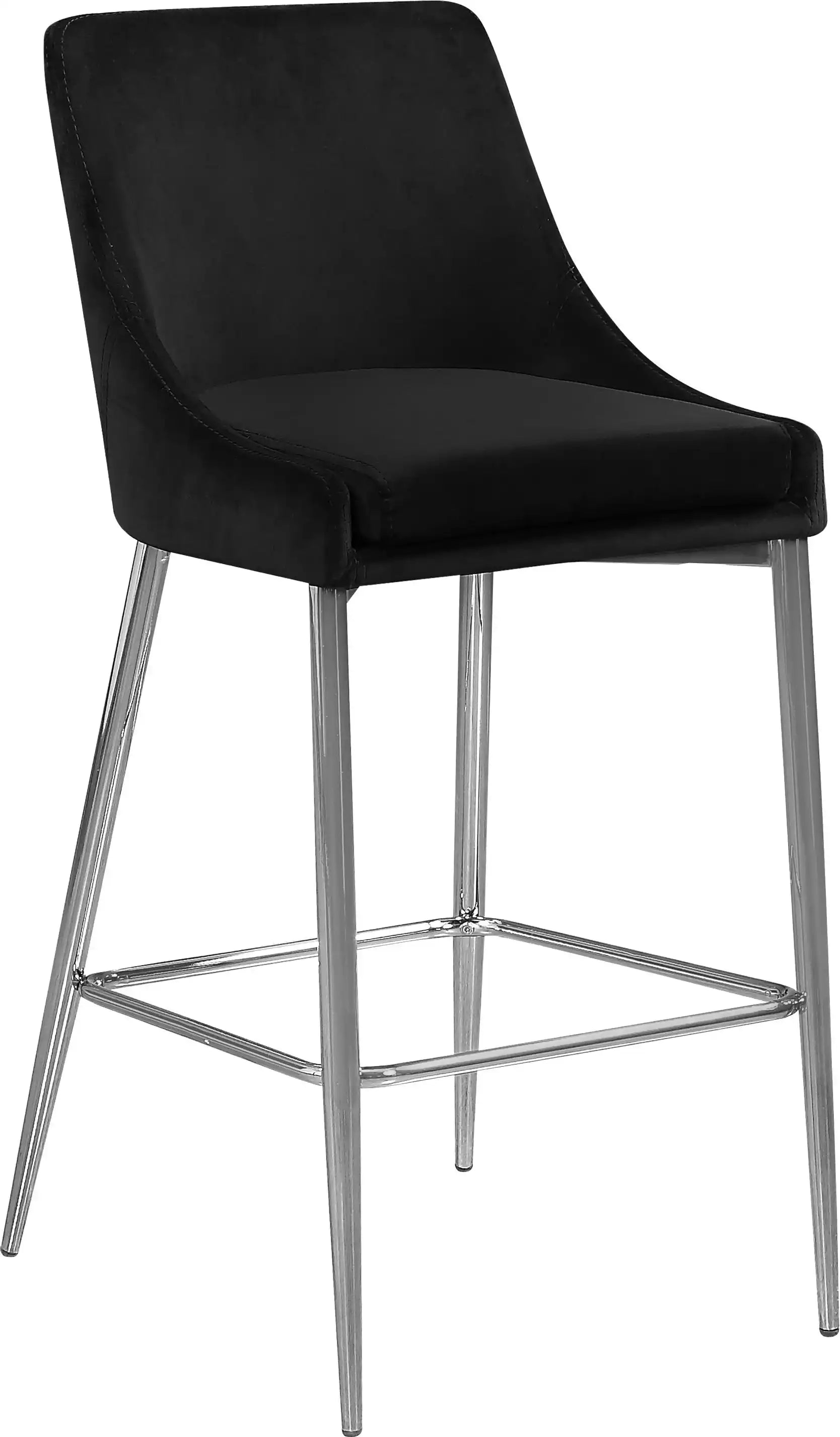 Karina - Stool with Chrome Legs (Set of 2) - Best Buy Furniture
