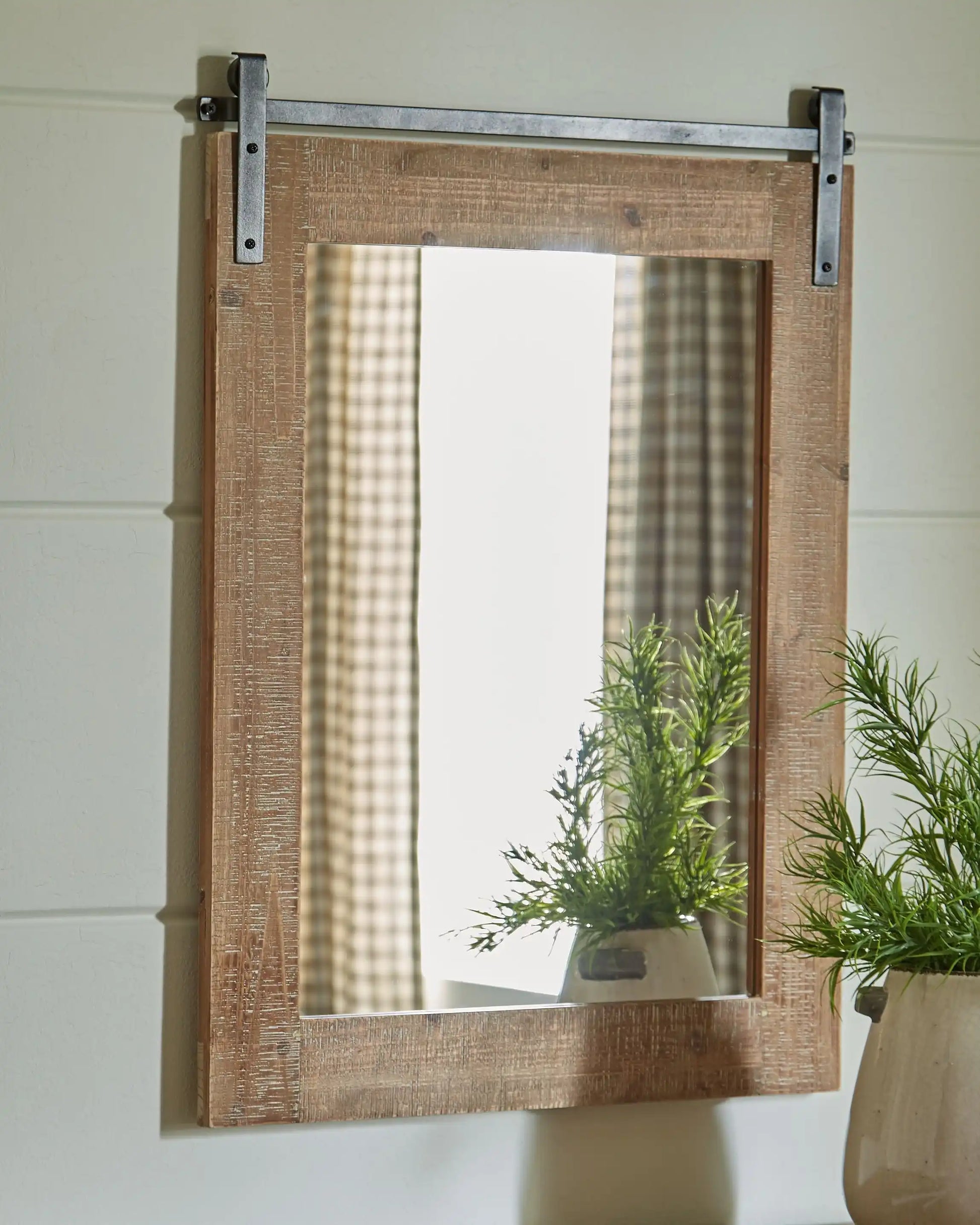 Lanie - Accent Mirror - Antique Brown - Best Buy Furniture