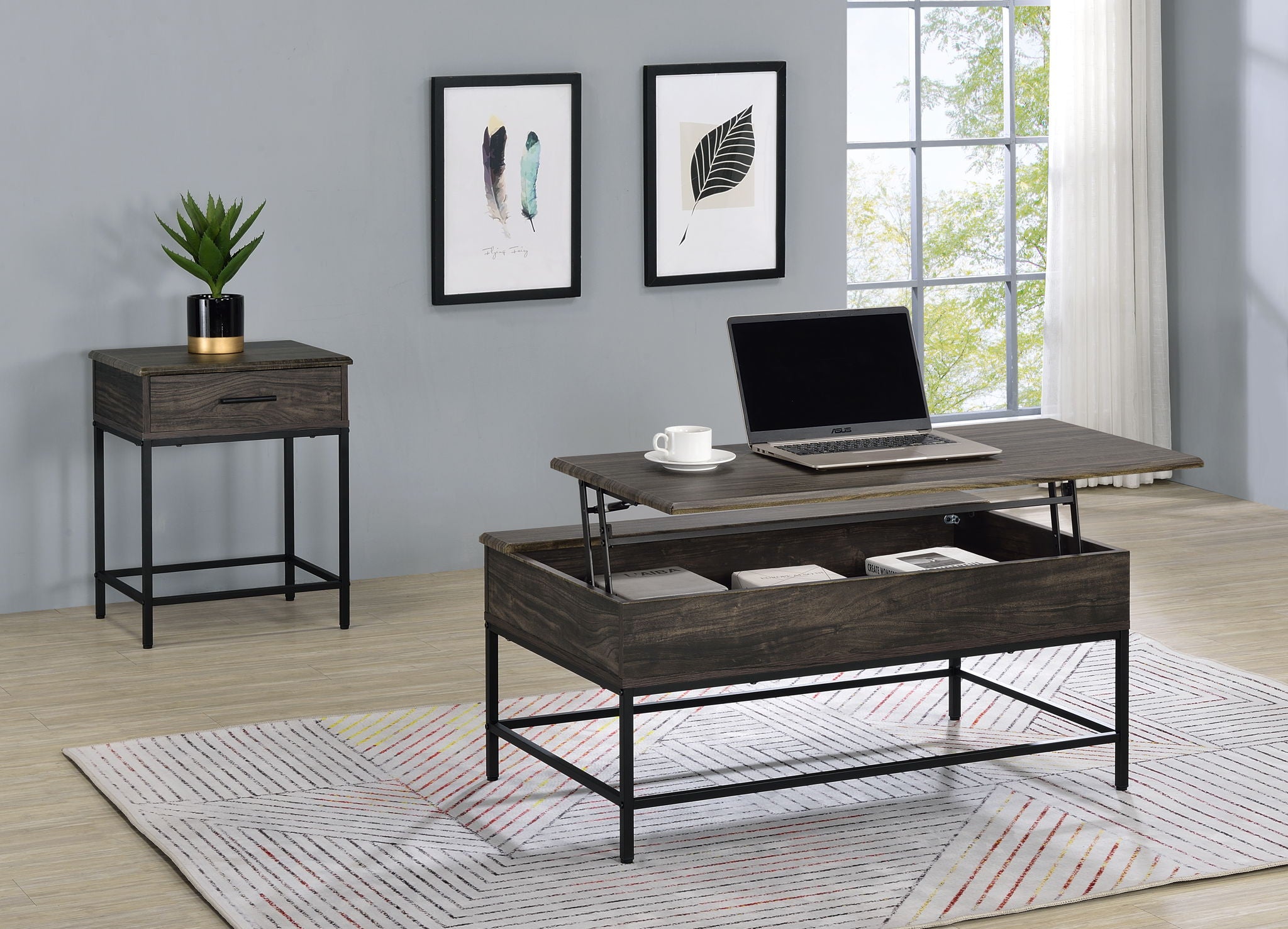 Cliff - Lift Top Coffee And End Table - Best Buy Furniture