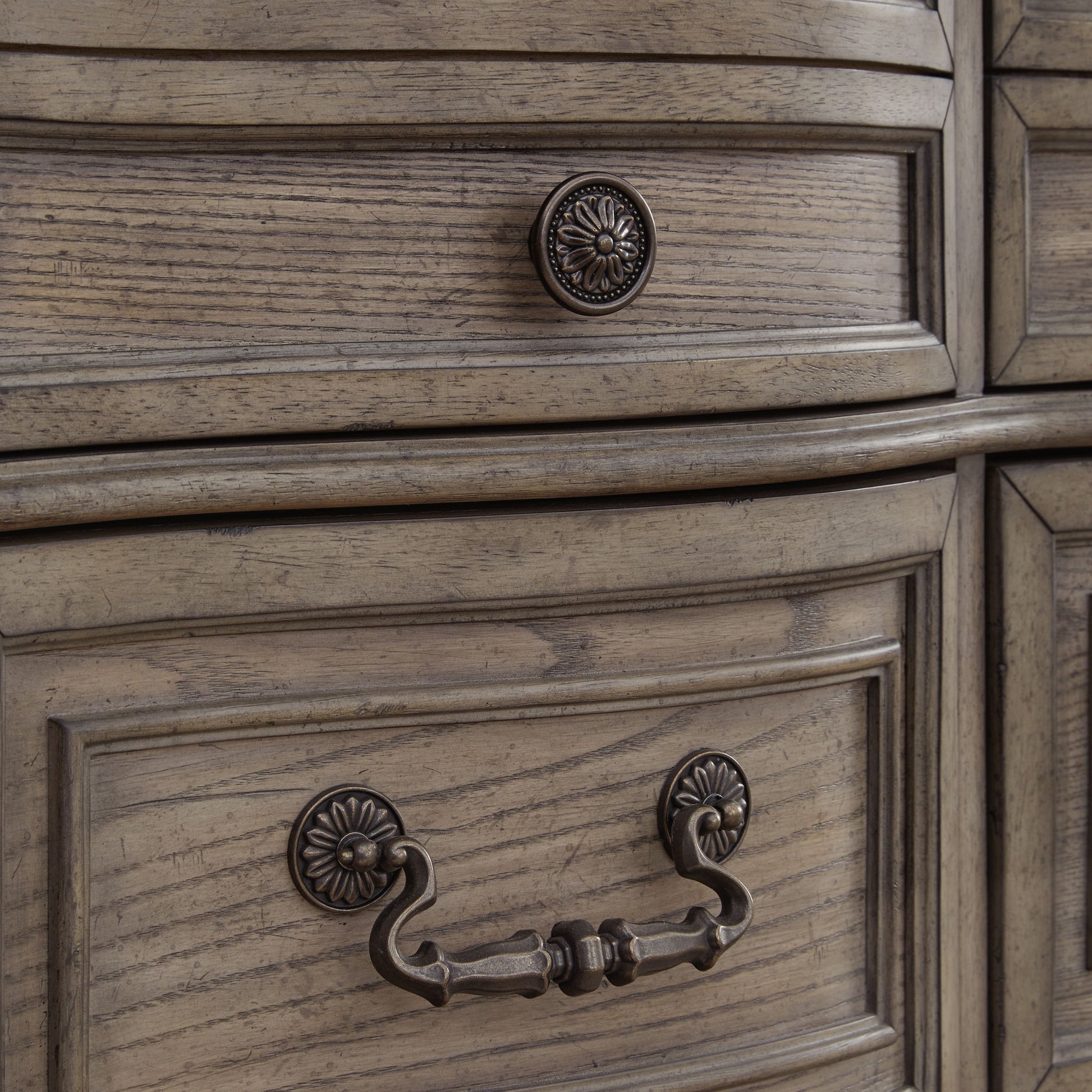 Ardenfield - Dresser And Mirror - Light Brown - Best Buy Furniture