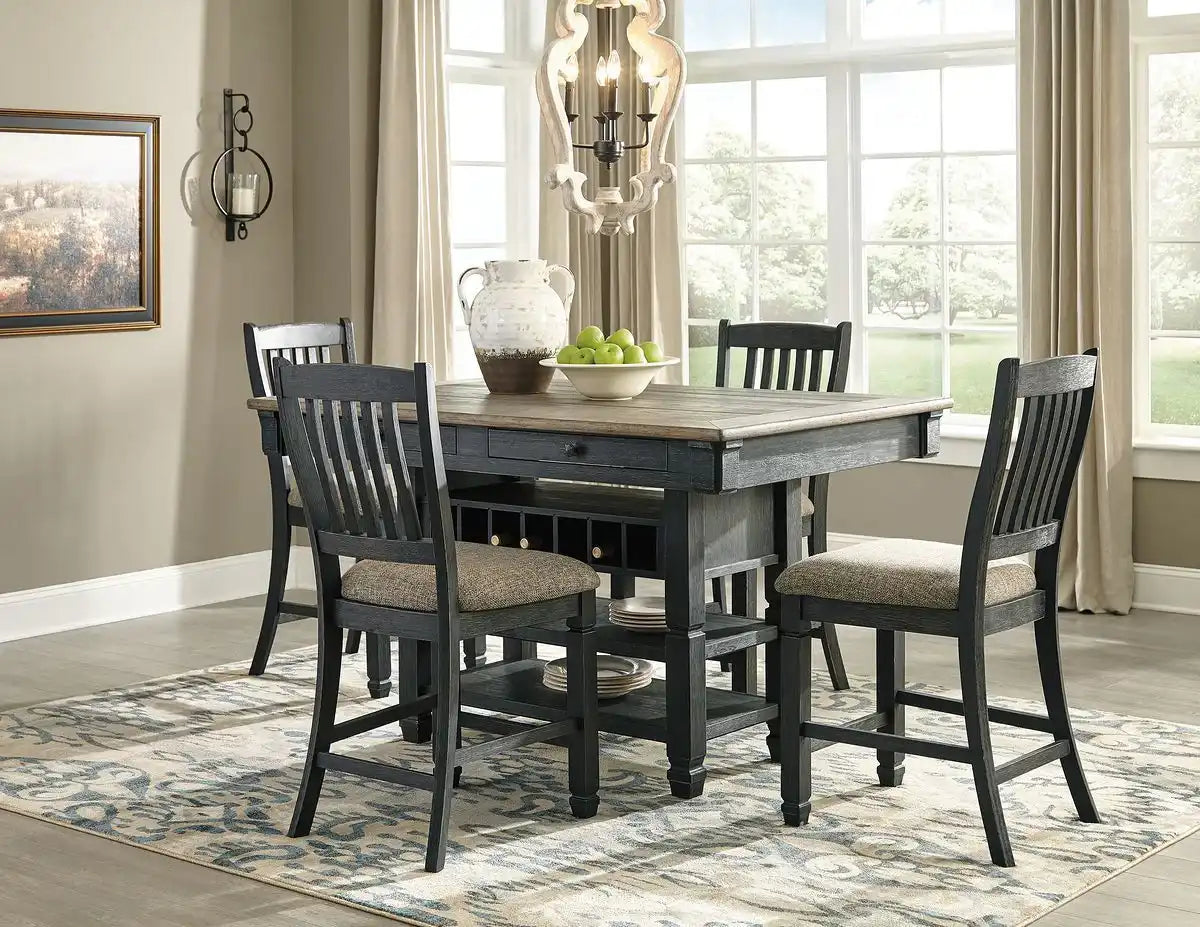 Tyler Creek - Counter Height Table Set - Best Buy Furniture