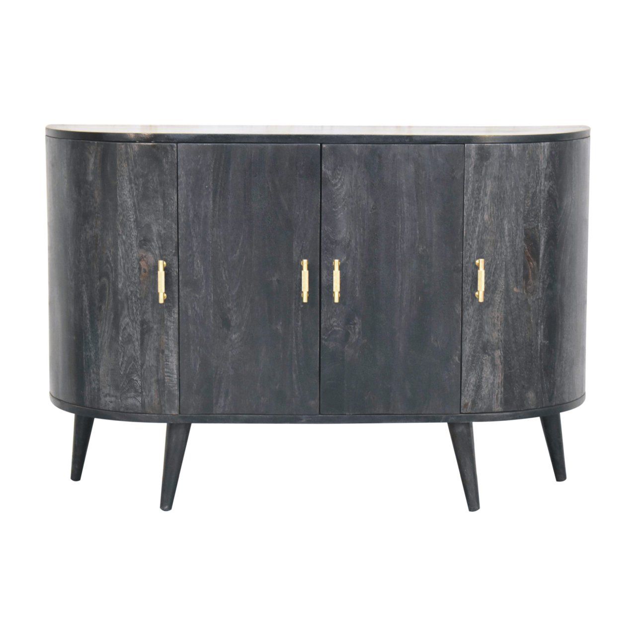 Quad - T Bar Cabinet - Ash Black - Best Buy Furniture