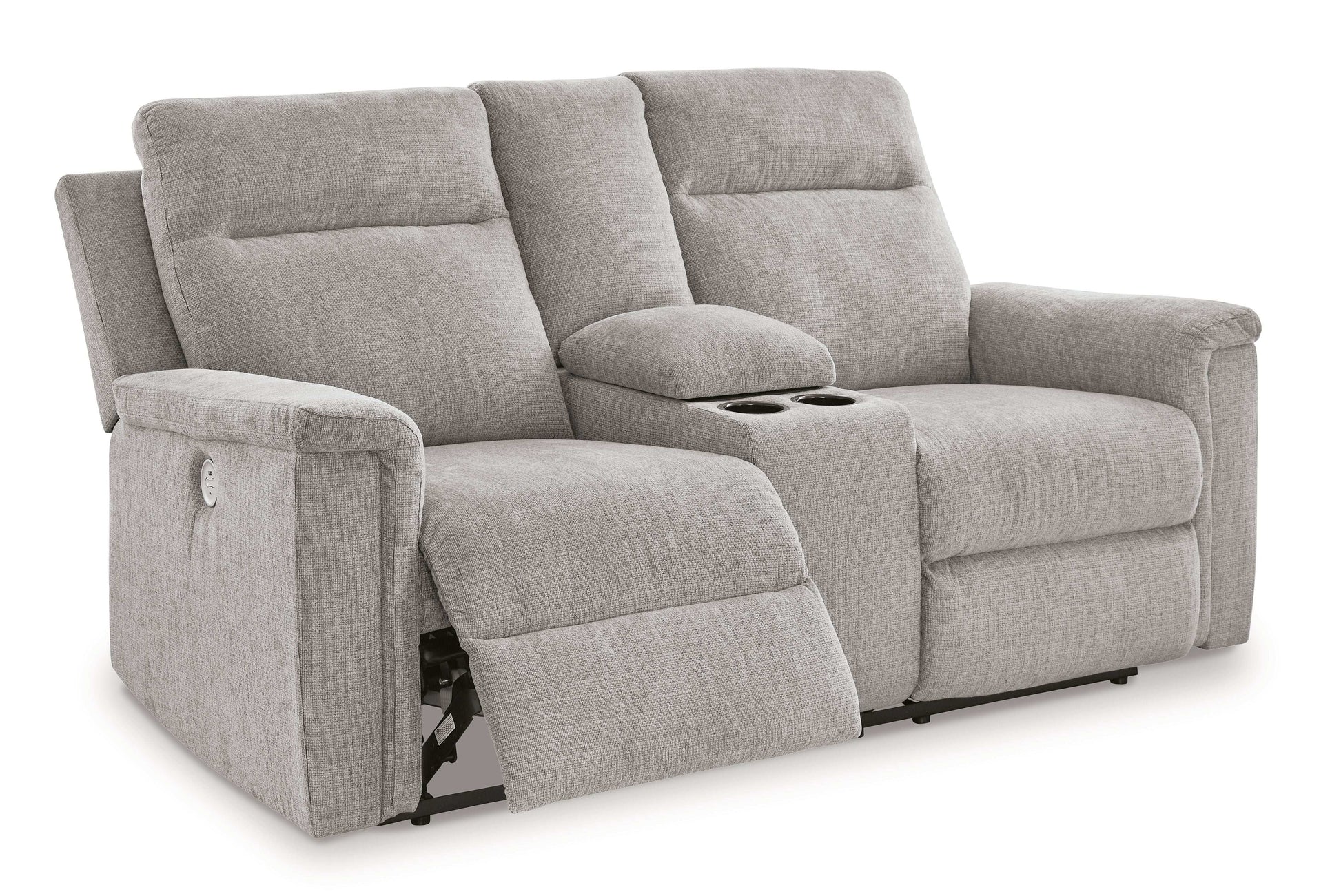 Barnsana - Dbl Power Reclining Loveseat With Console - Best Buy Furniture