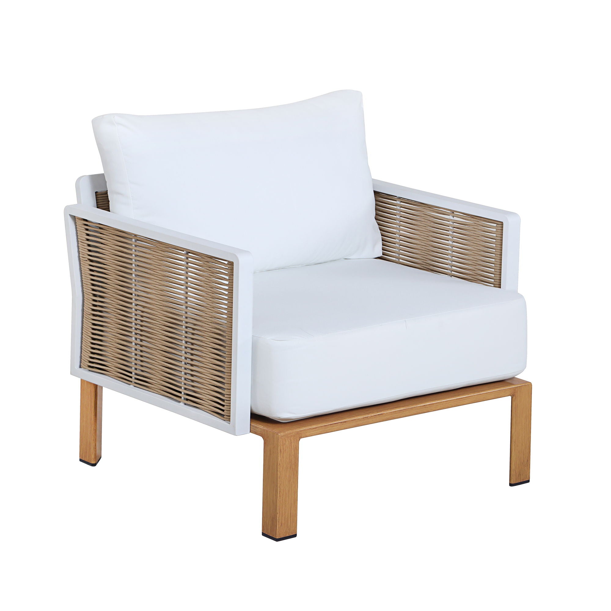 Vine - 4 Piece Outdoor Conversation Set - White
