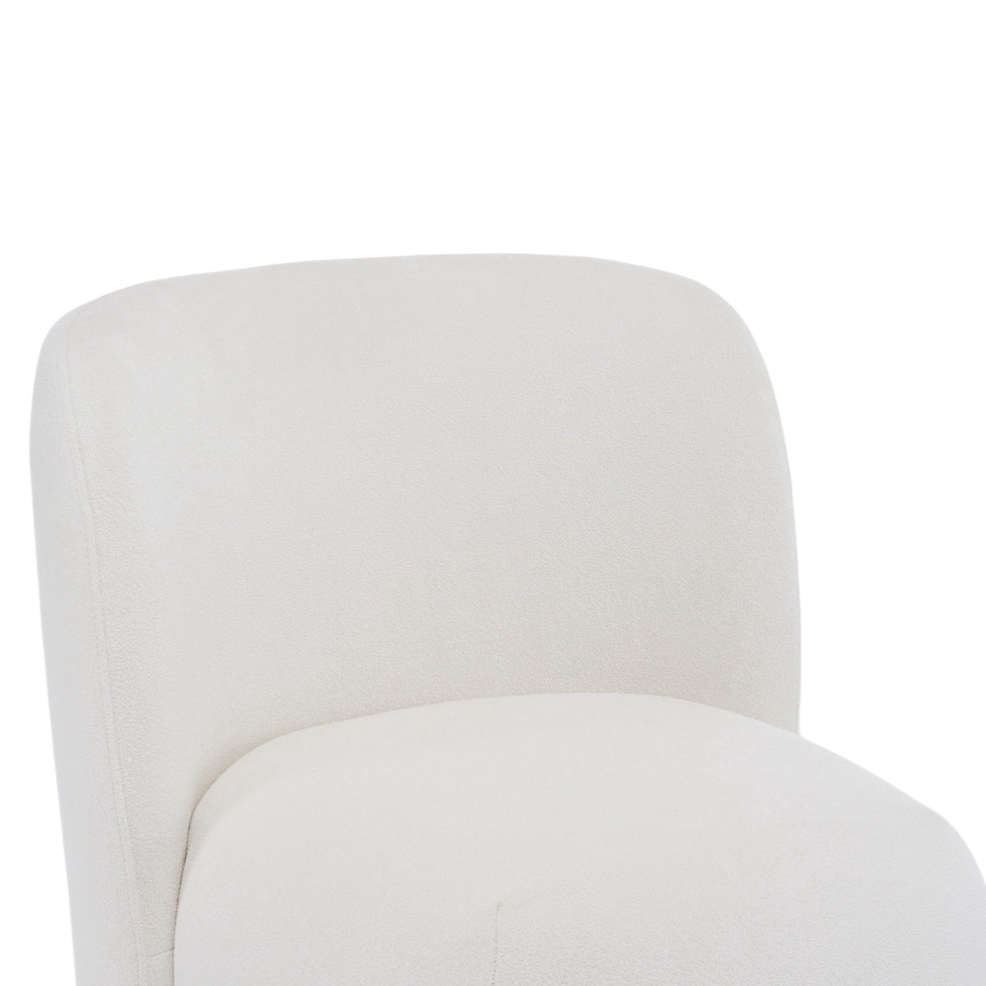 Modern Low Back Accent Upholstered Armless Living Room Chairs, Round Feet - Best Buy Furniture