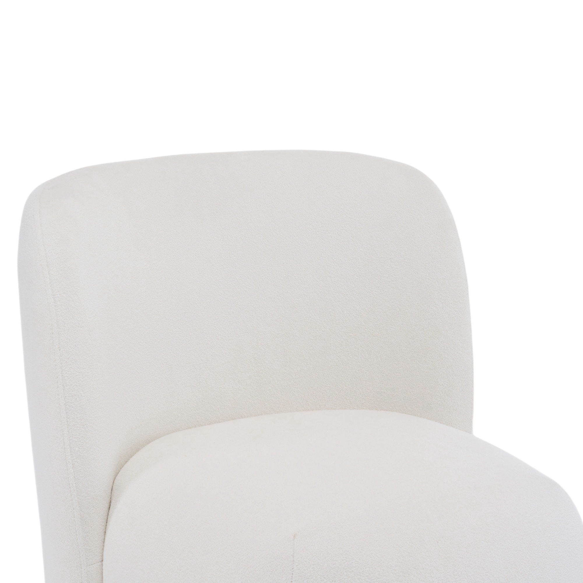 Modern Low Back Accent Upholstered Armless Living Room Chairs, Round Feet - Best Buy Furniture