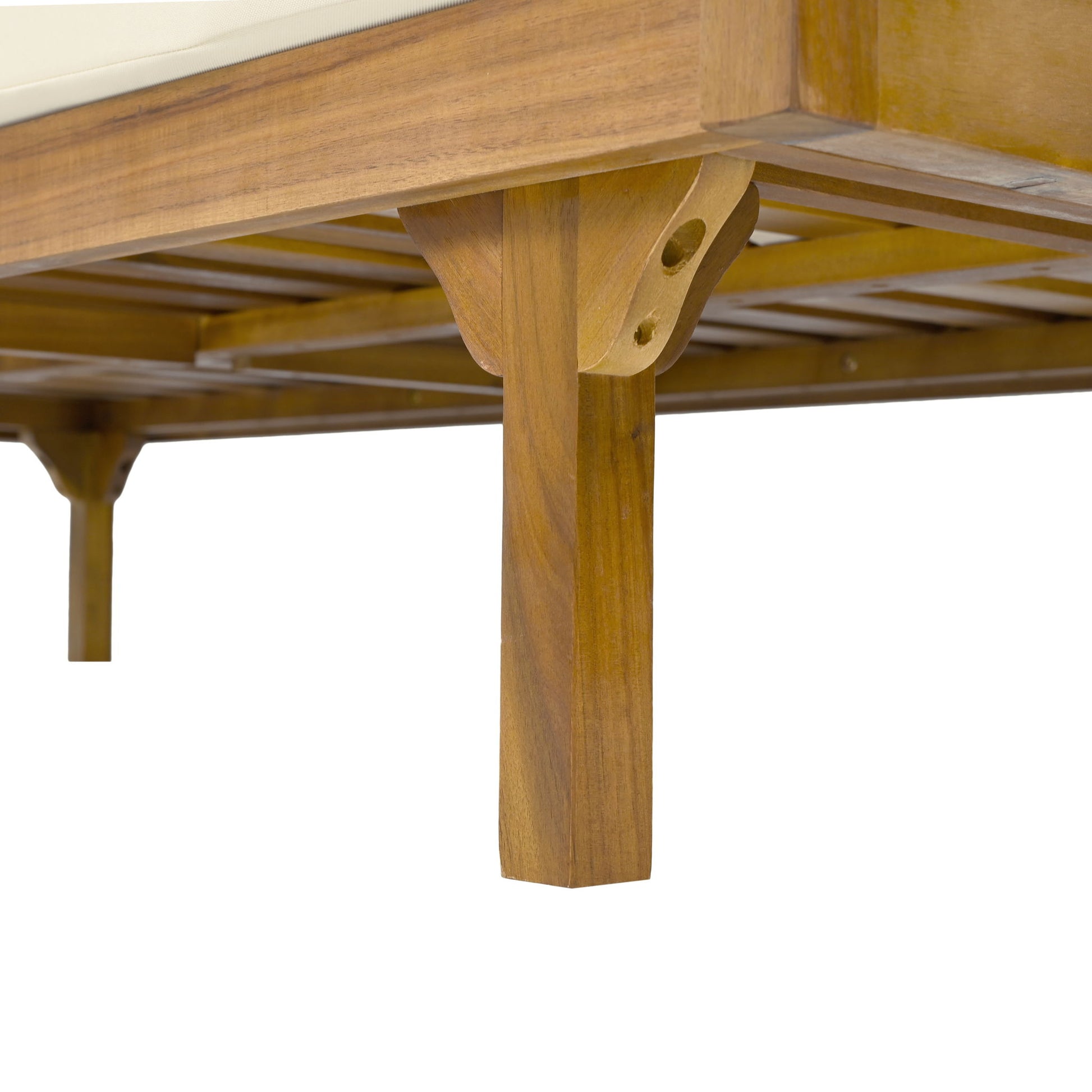 Claremont - 3 Seater Daybed Teak Acacia Wood Water Resistant Cushions - Best Buy Furniture