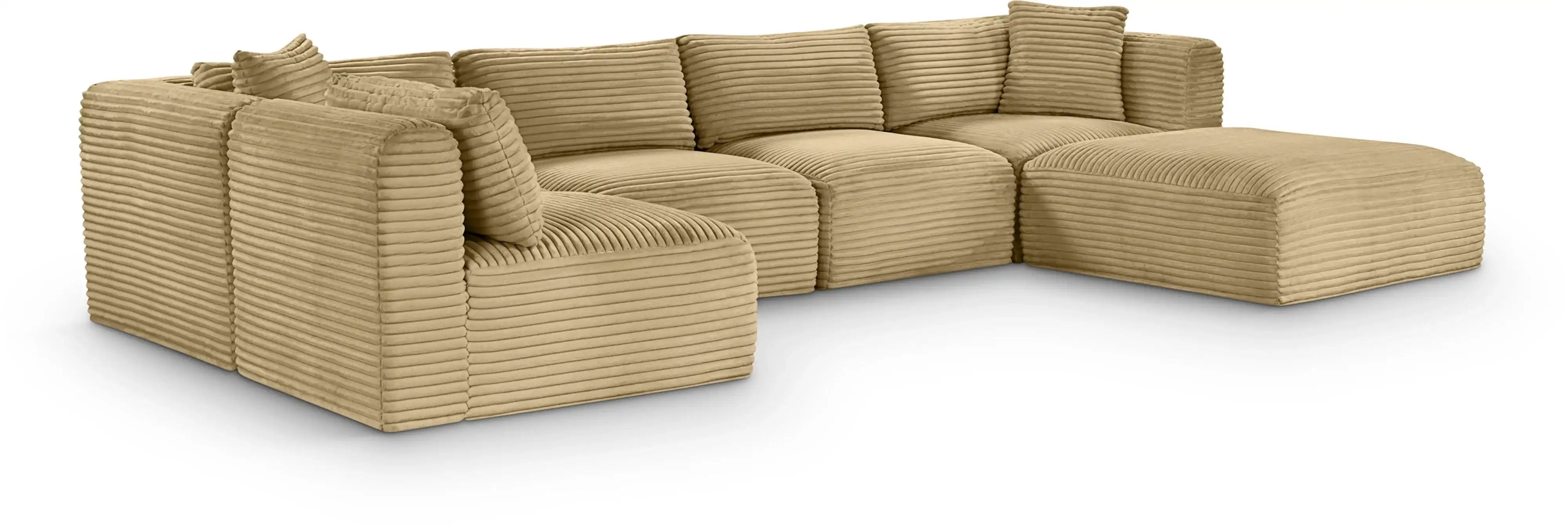 Shaggy - 6 Piece Modular U-Shaped Sectional - Best Buy Furniture