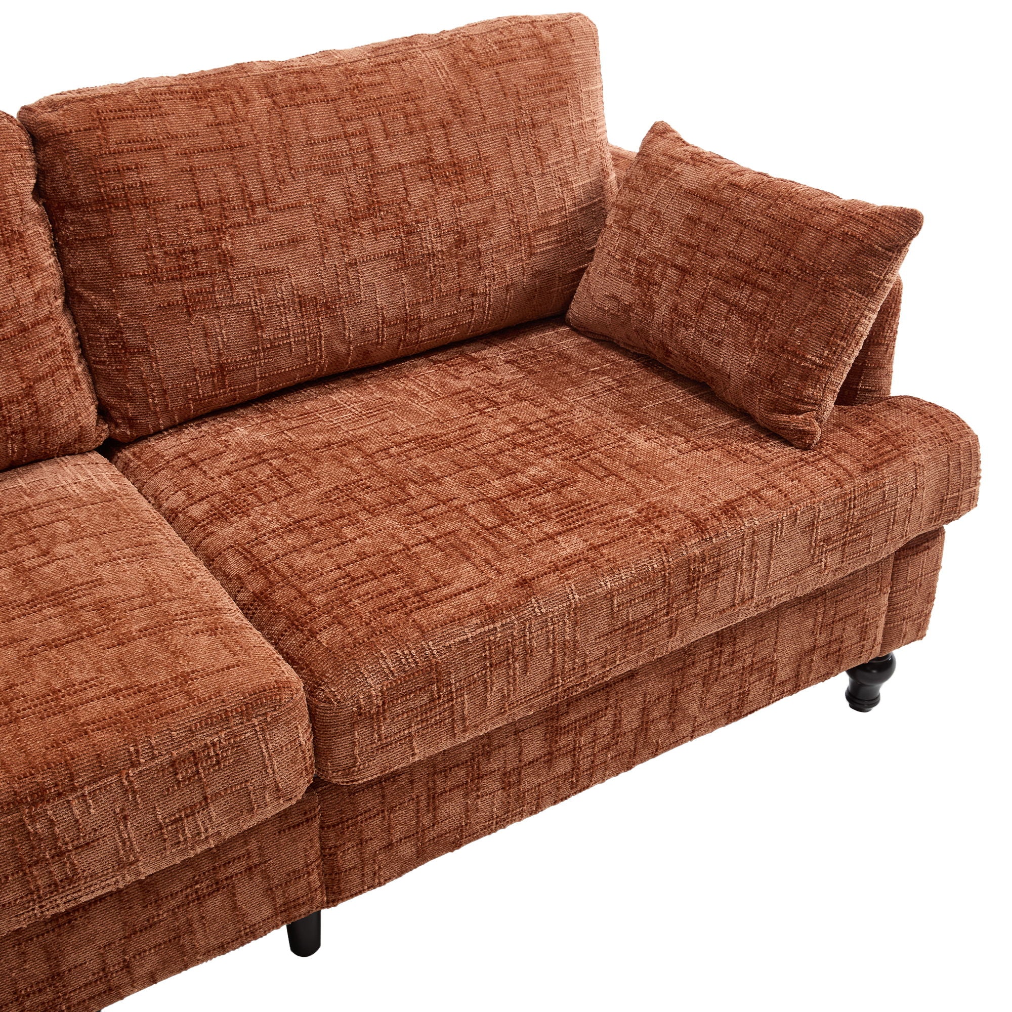 Chenille 2 Seater Sofa With LED Light, USB Charging Port, And Storage Bag - Best Buy Furniture