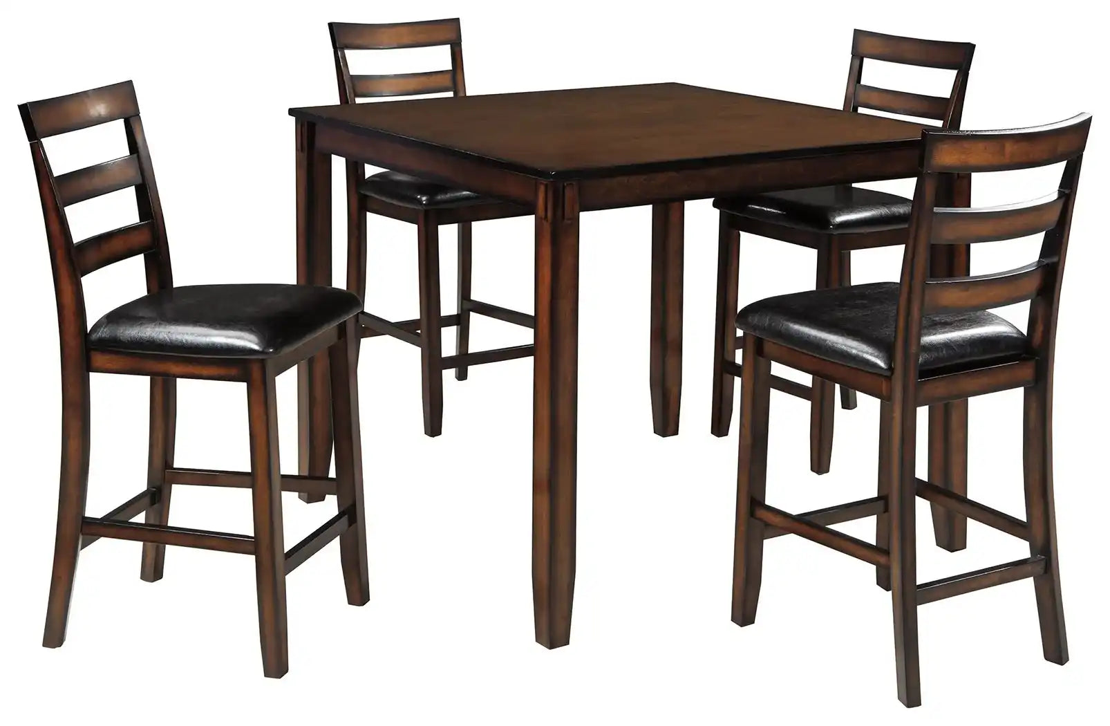 Coviar - DRM Counter Table Set (Set of 5) - Brown - Best Buy Furniture