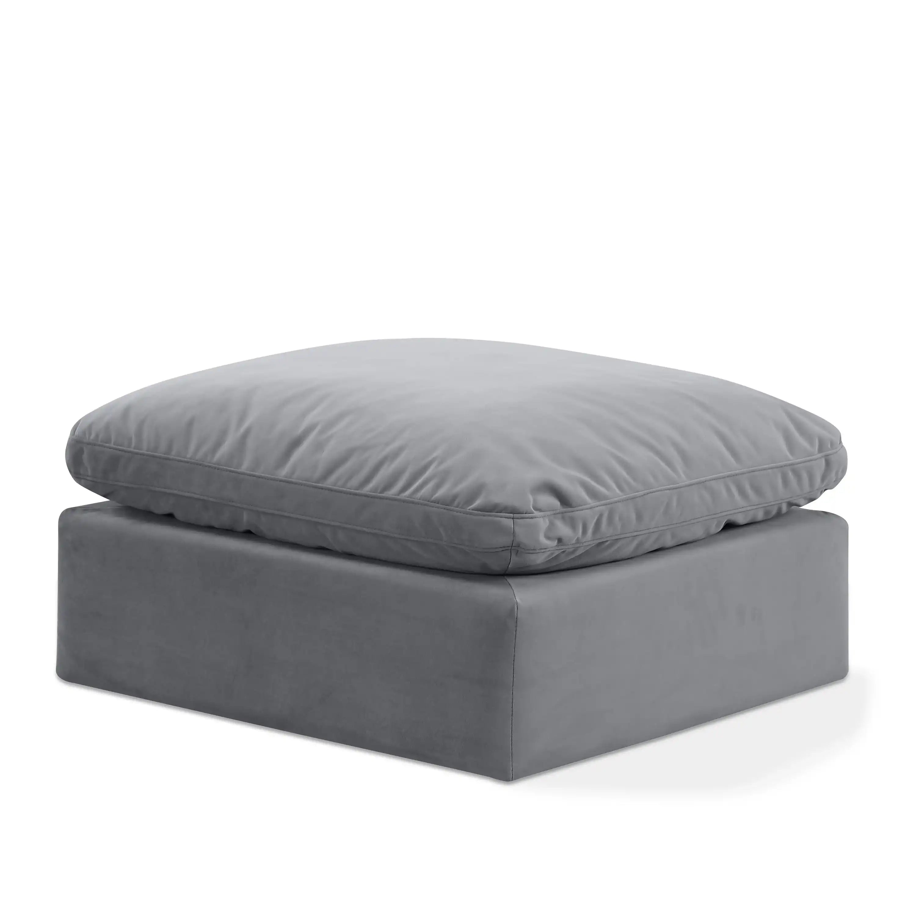 Indulge - Velvet Ottoman - Best Buy Furniture