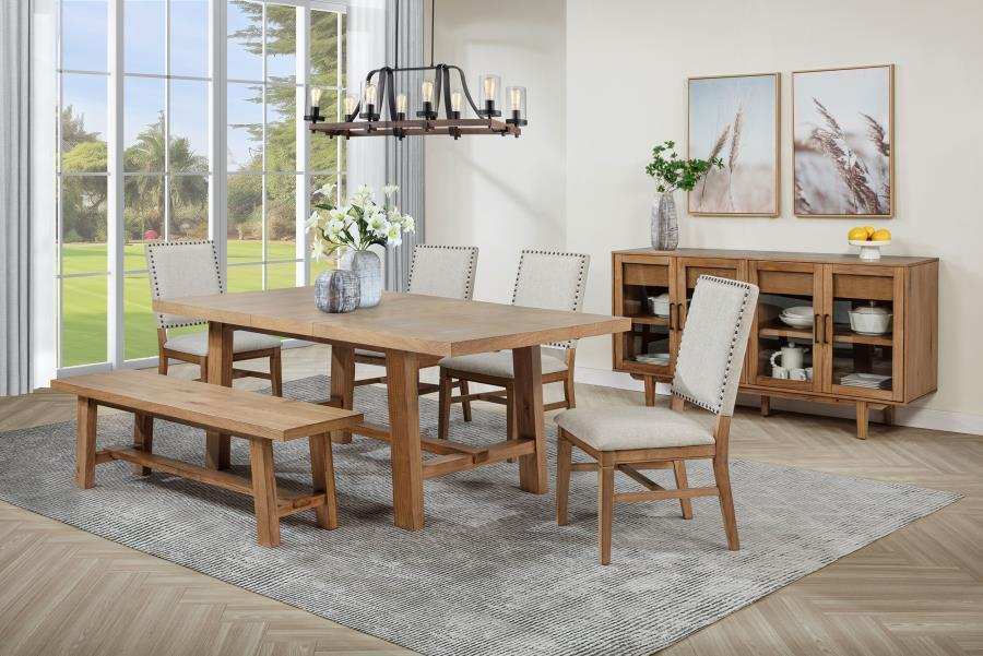 Middleton - Extension Leaf Dining Set With Upholstered Chairs - Best Buy Furniture