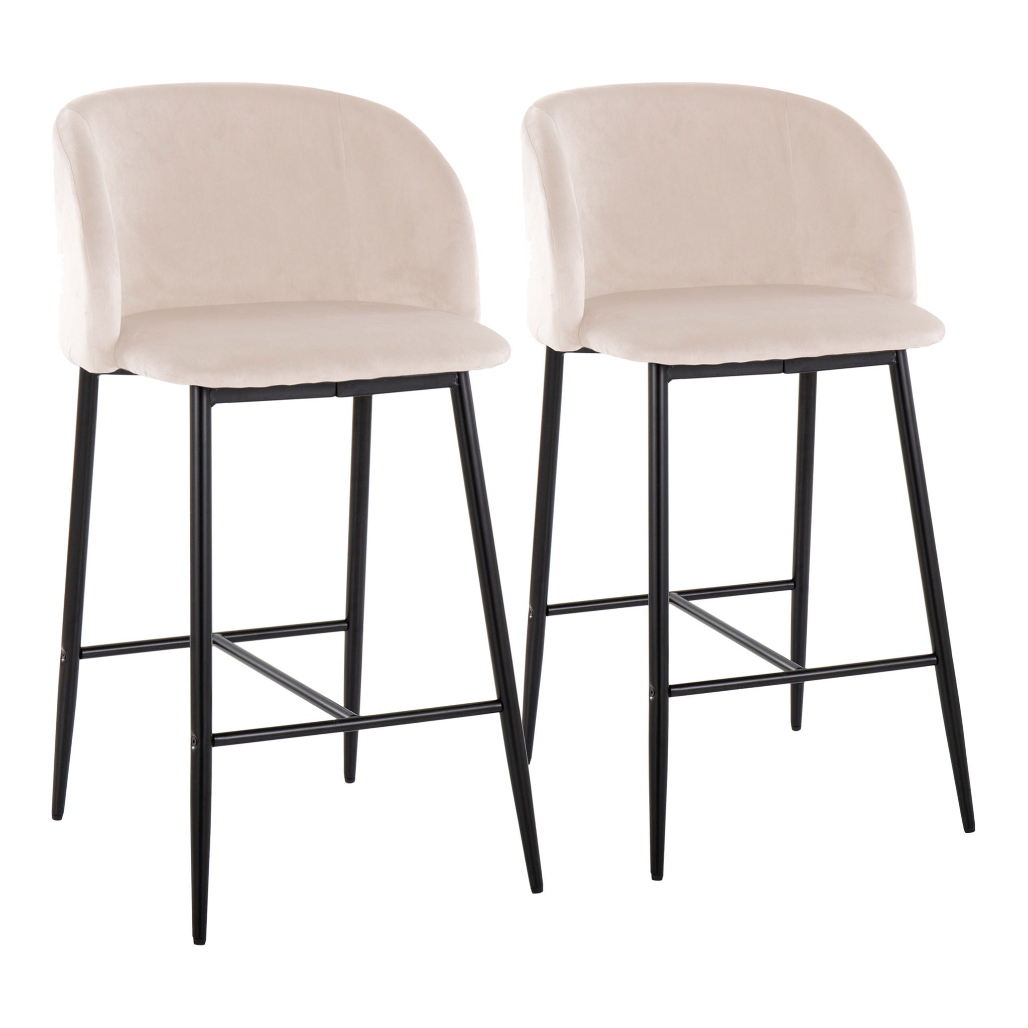 Fran - Contemporary Fixed Height Counter Stool (Set of 2) - Best Buy Furniture
