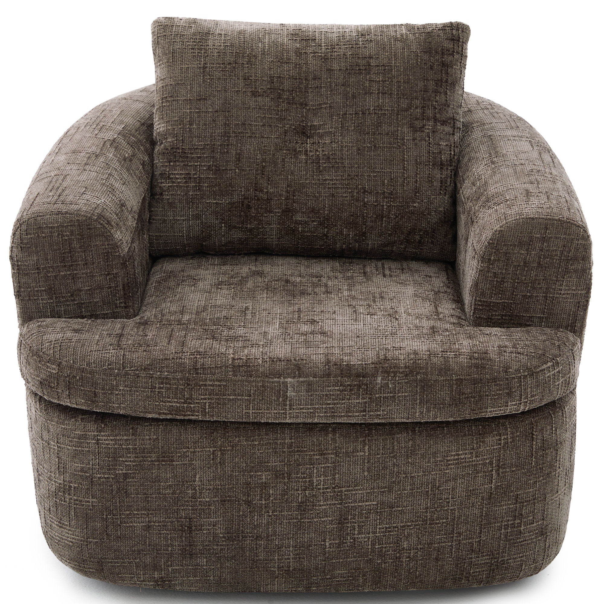 Modern Swivel Barrel Chair With Dual-Layer Cushion - Best Buy Furniture