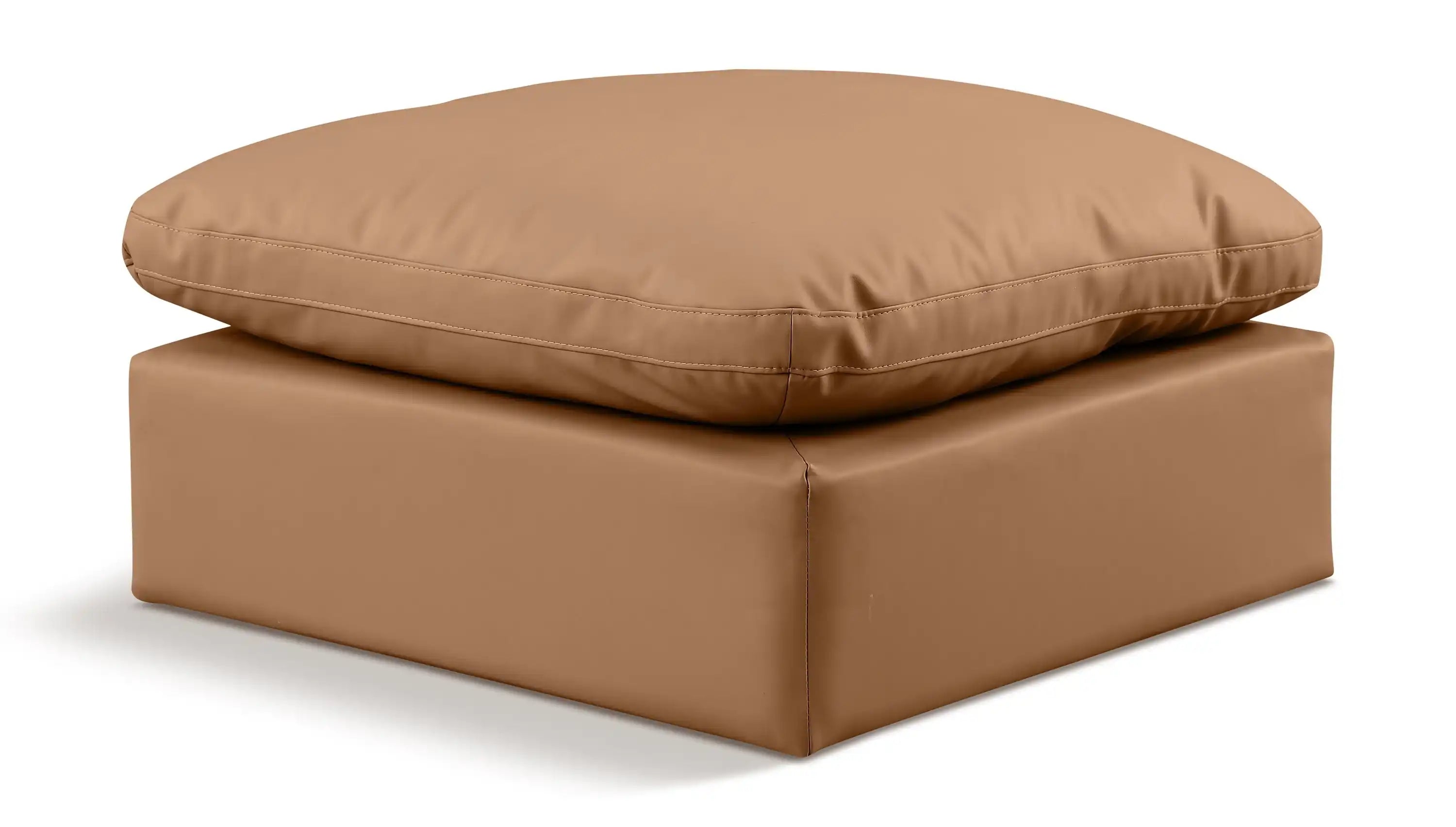 Indulge - Faux Leather Ottoman - Best Buy Furniture