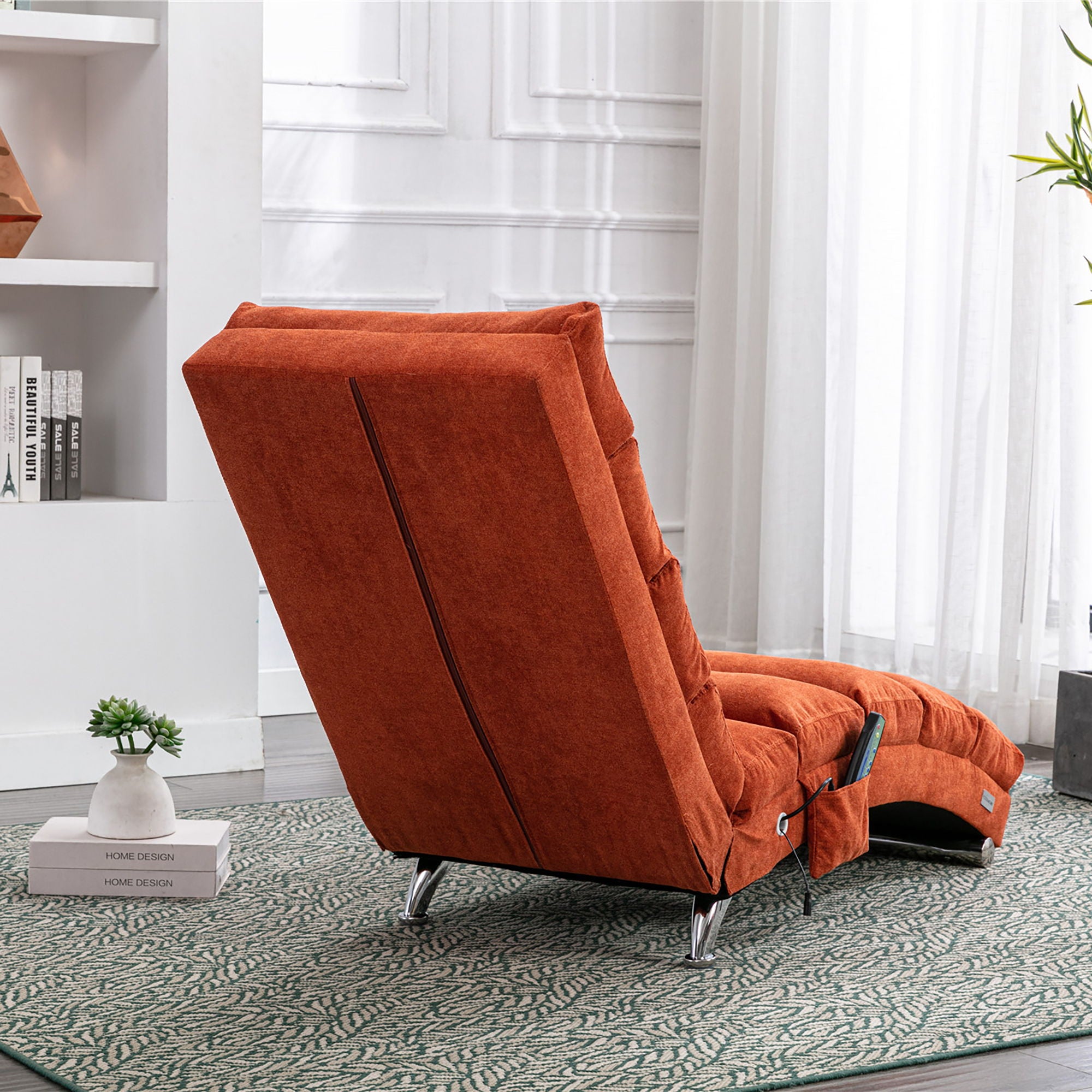 Massage Chaise Lounge Indoor With Remote Control, Ergonomic Electric Massage Lounger - Best Buy Furniture