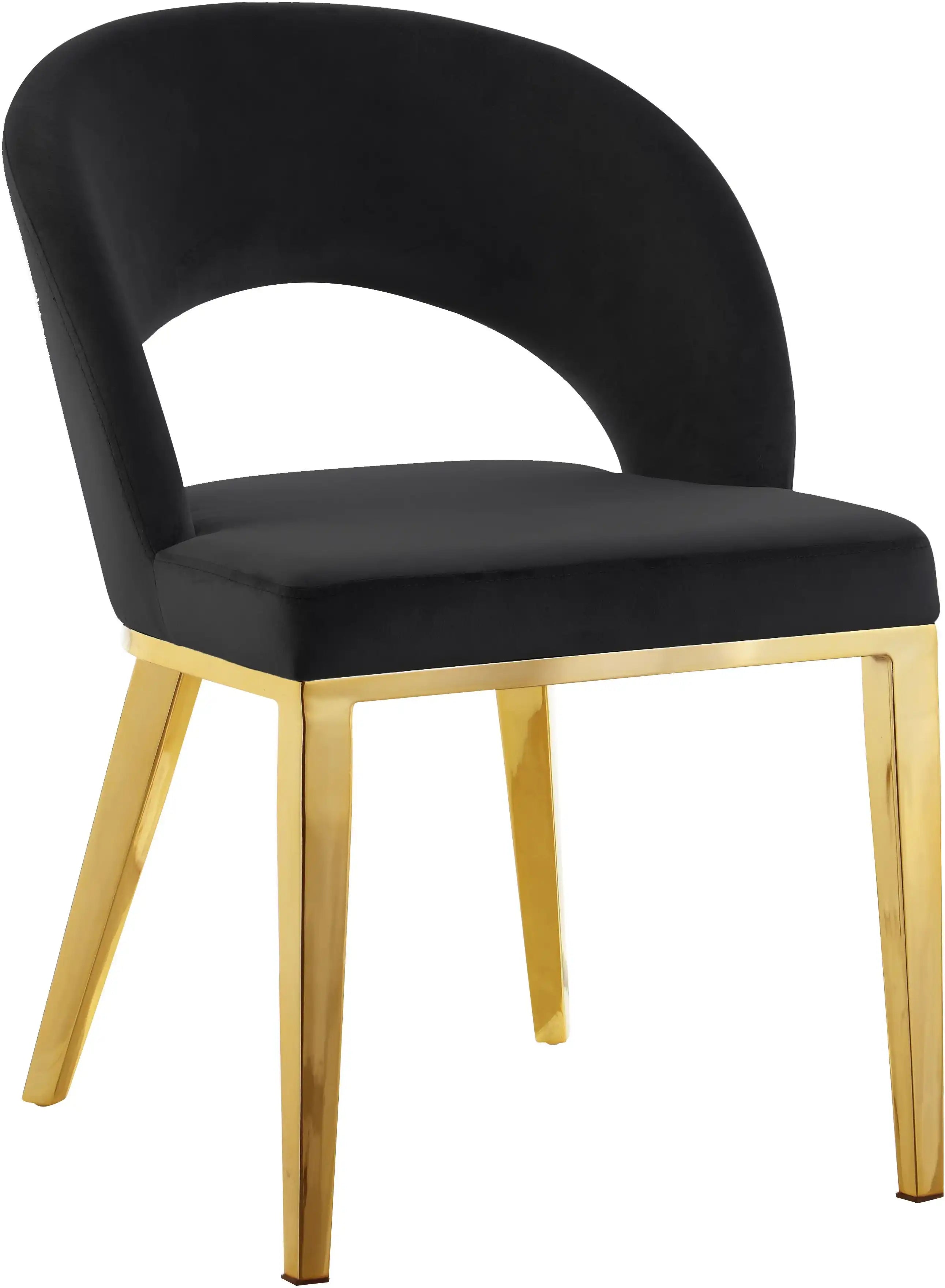 Roberto - Dining Chair with Gold Legs - Best Buy Furniture