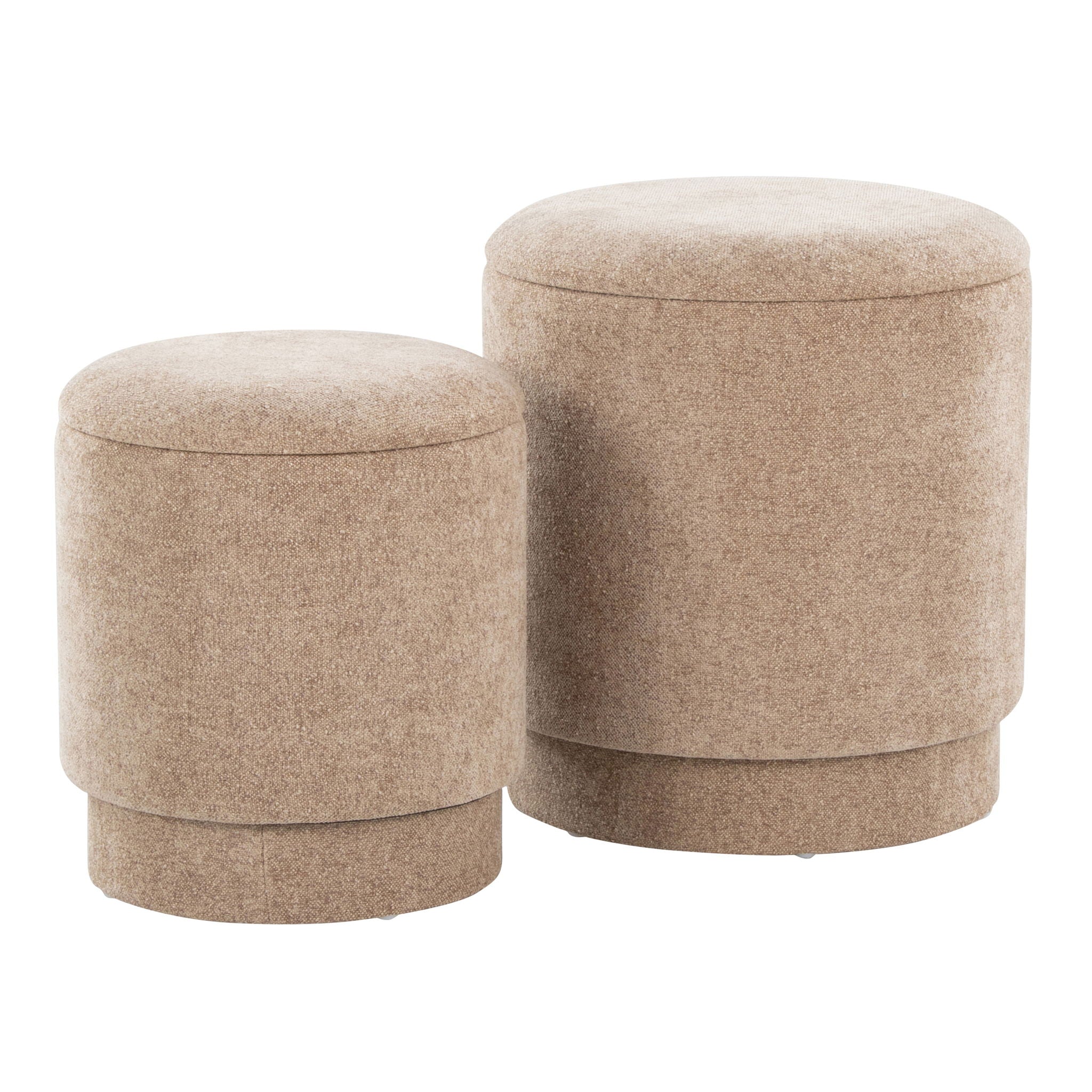 Marla - Upholste Contemporary Ottoman Set - Best Buy Furniture