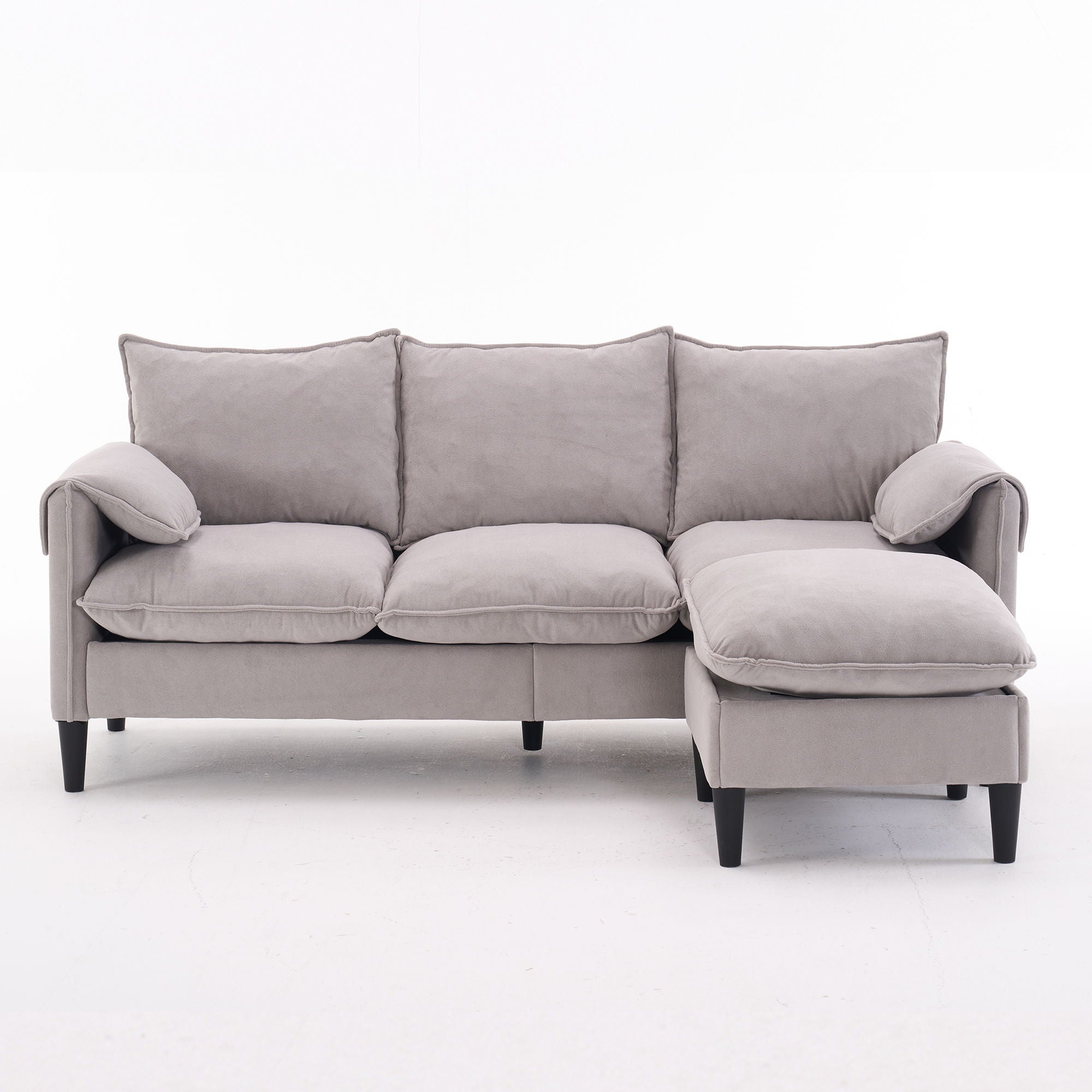 Convertible Combination Sofa With Footstools With Storage - Best Buy Furniture