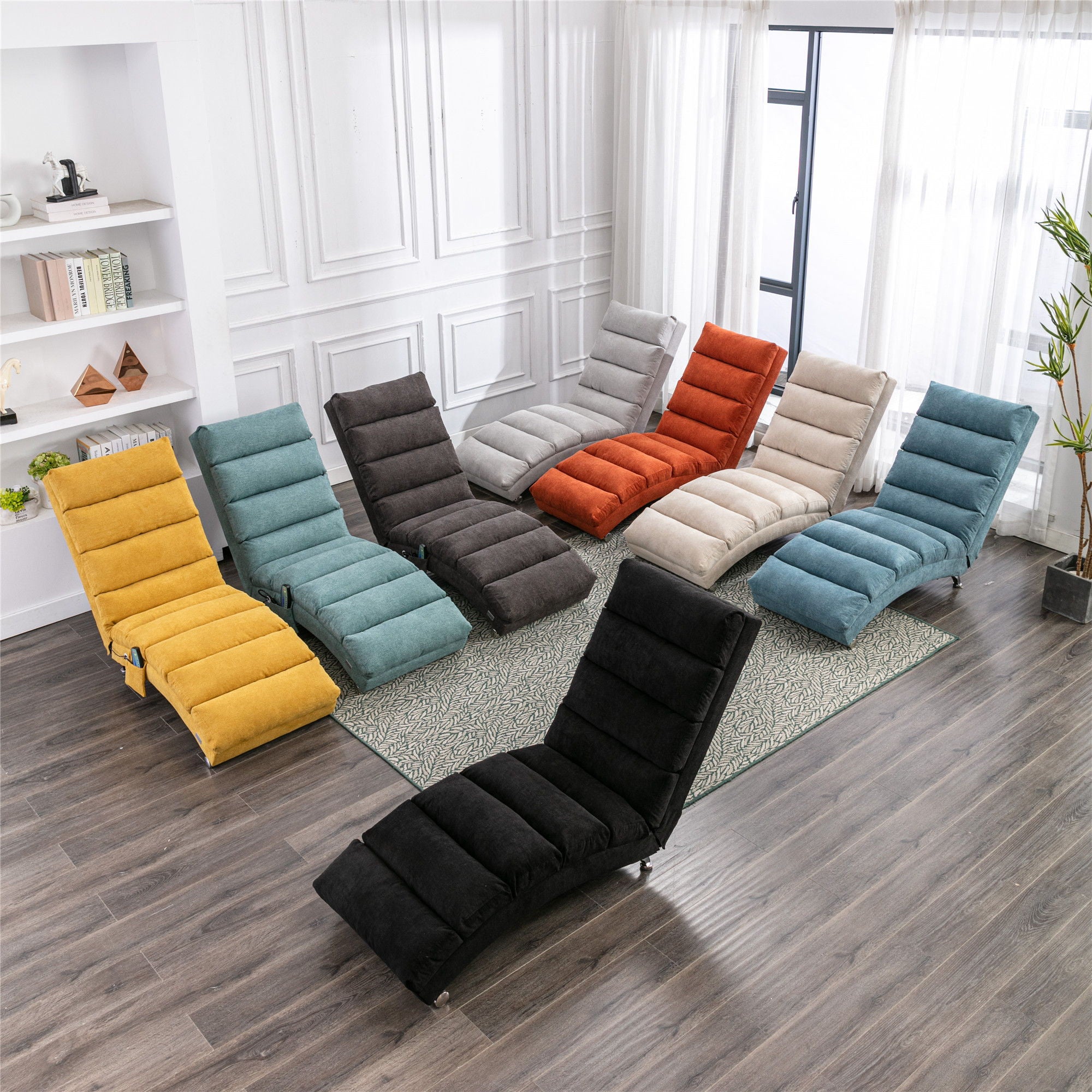 Massage Chaise Lounge Indoor With Remote Control, Ergonomic Electric Massage Lounger - Best Buy Furniture