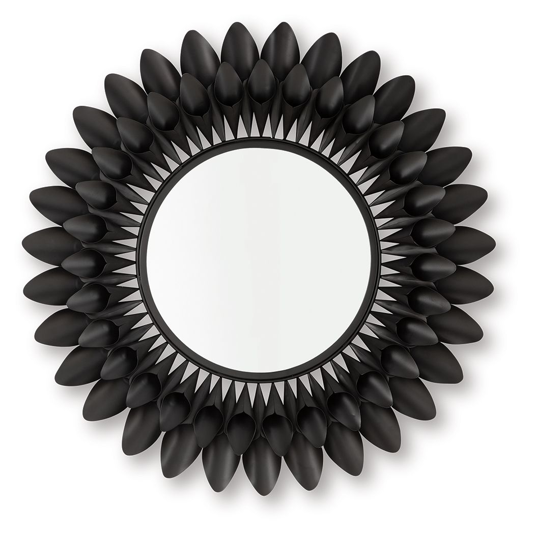 Ryenmour - Accent Mirror - Oil Rubbed Bronze Finish - Best Buy Furniture