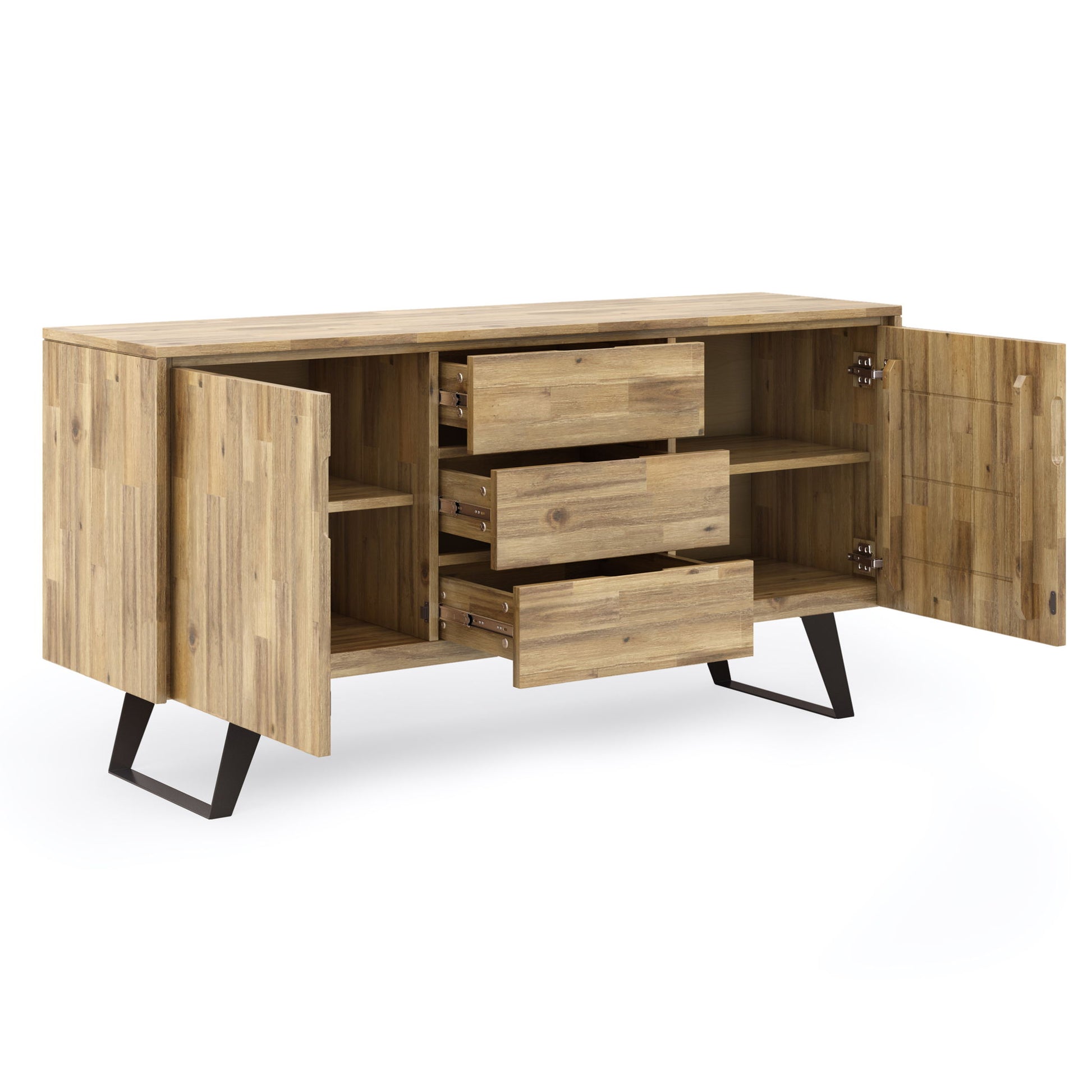 Lowry - Modern Industrial Sideboard Buffet - Best Buy Furniture