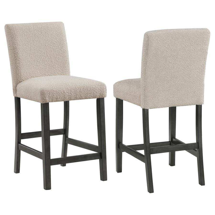 Alba - Boucle Upholstered Counter Height Dining Chair (Set of 2) - Best Buy Furniture