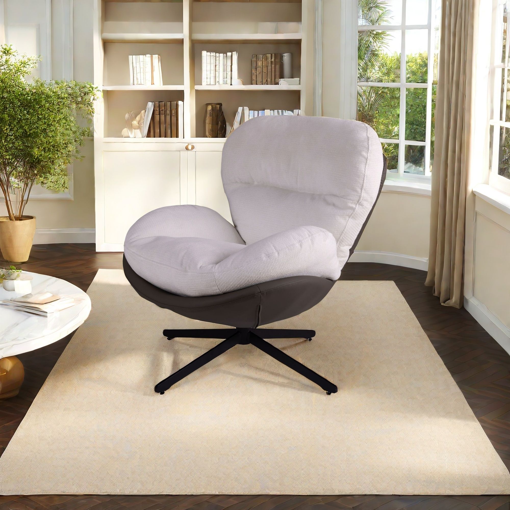 360° Swivel Office Chair, No Wheels - Best Buy Furniture