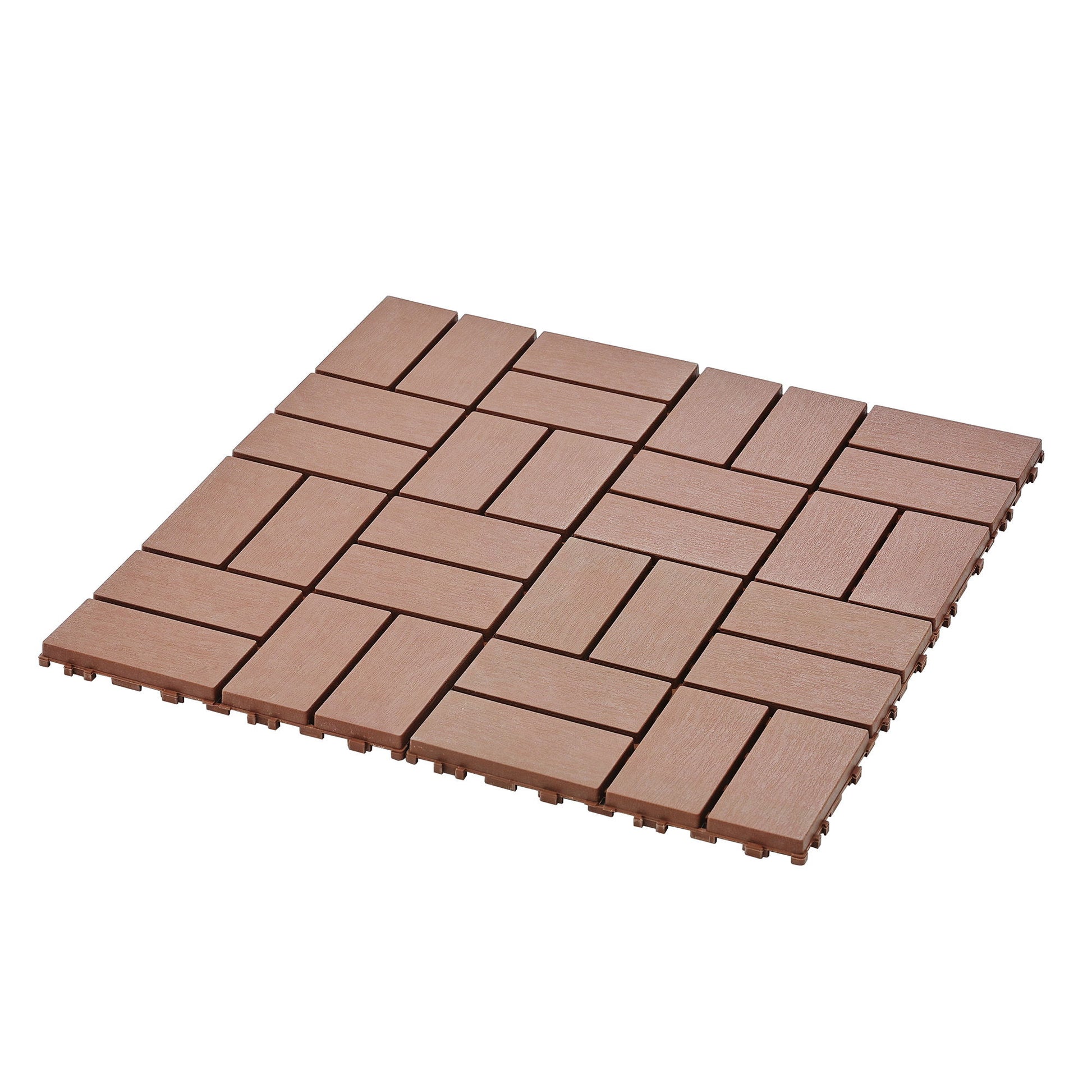 Plastic Interlocking Deck Tiles Patio Deck Tiles Waterproof Outdoor Use - Best Buy Furniture