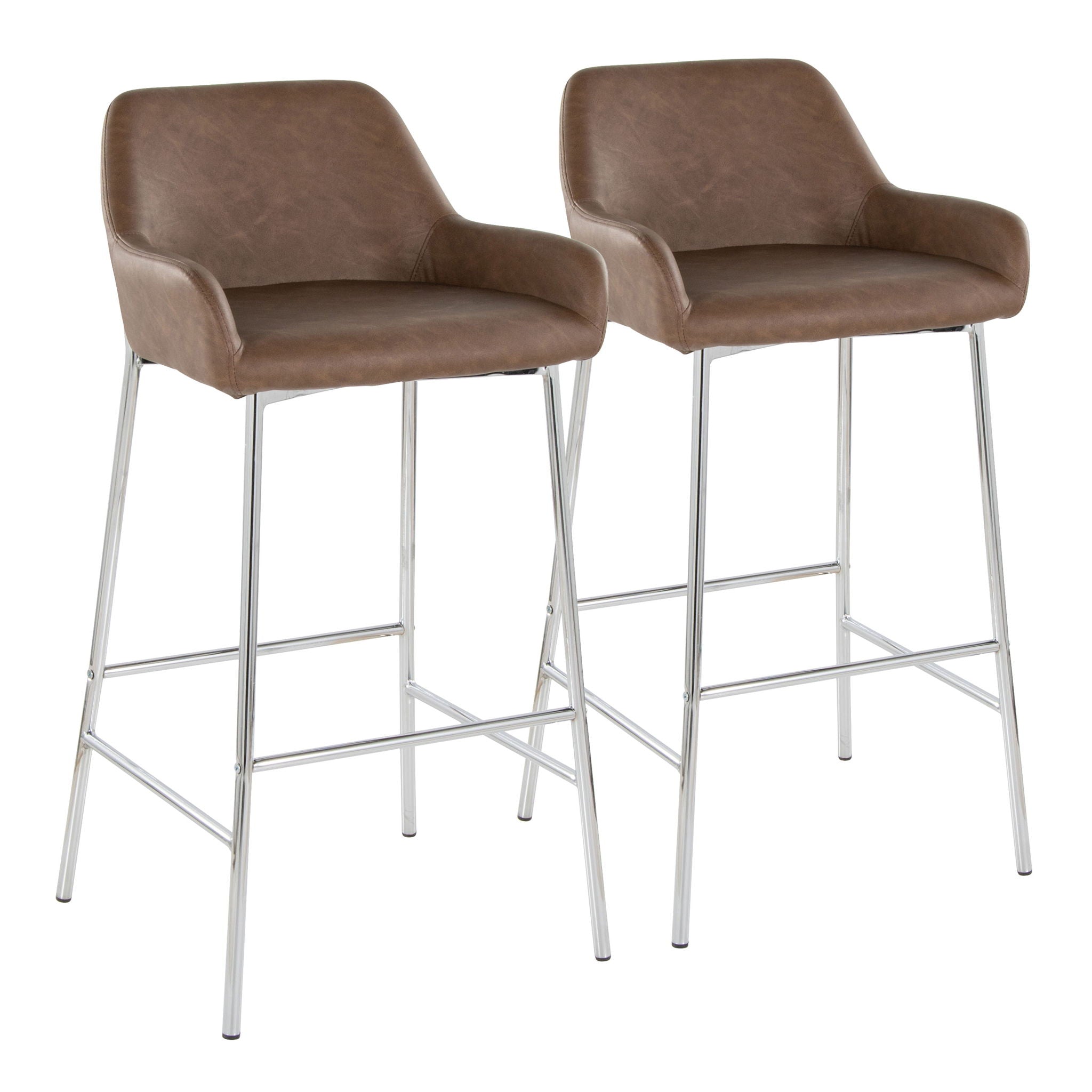 Daniella - Contemporary Fixed Height Barstool (Set of 2) - Best Buy Furniture