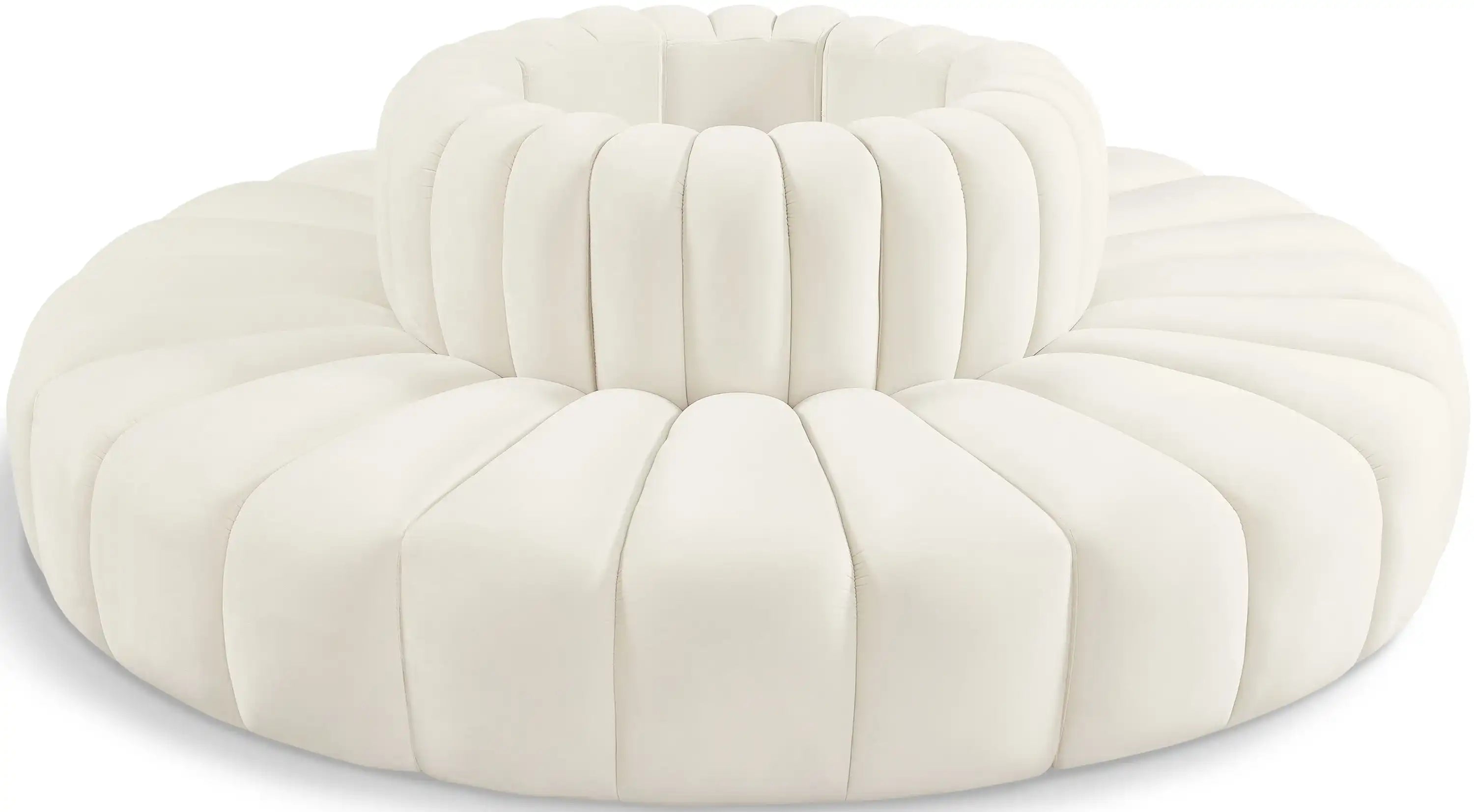 Arc - Velvet 8 Piece Round Modular Sofa - Best Buy Furniture