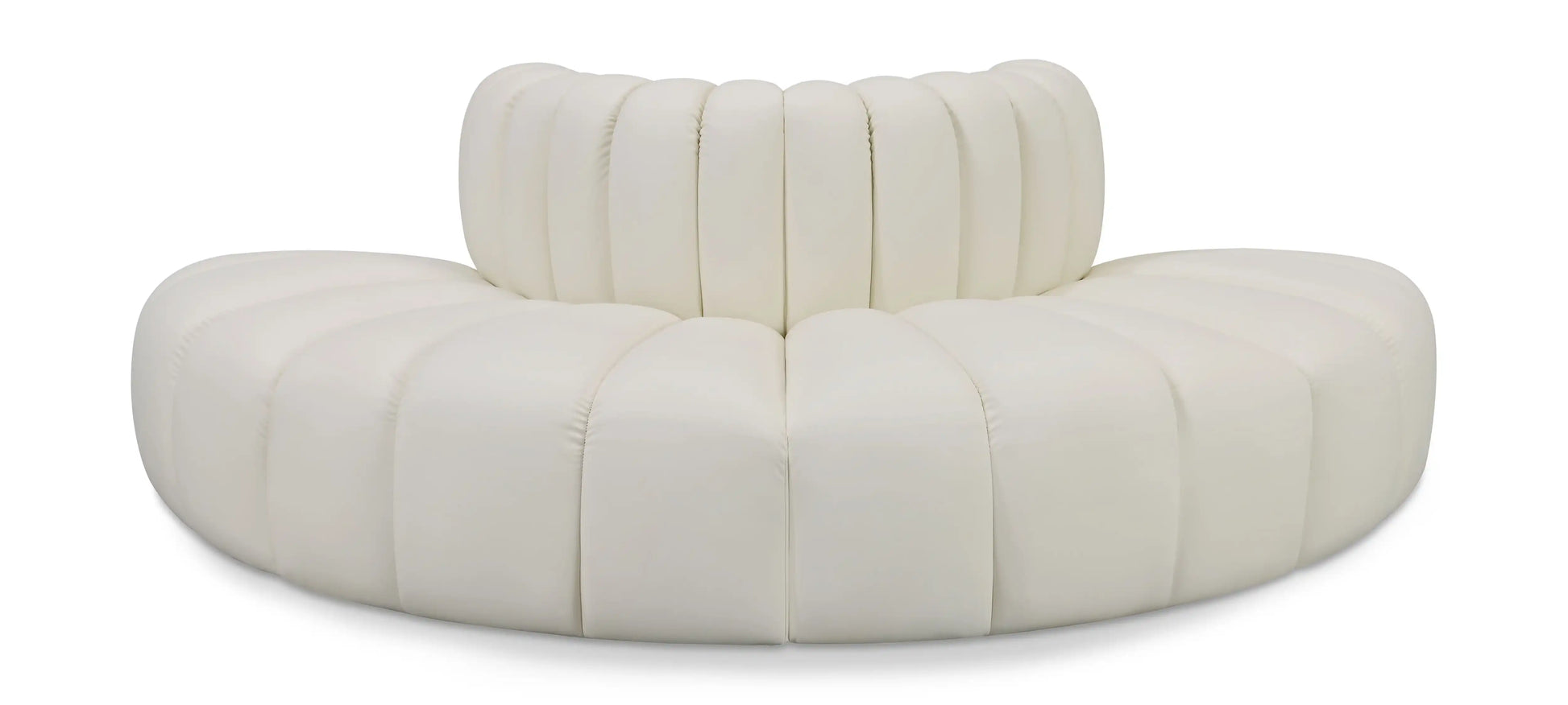 Arc - Faux Leather 4 Piece Modular Sofa - Best Buy Furniture