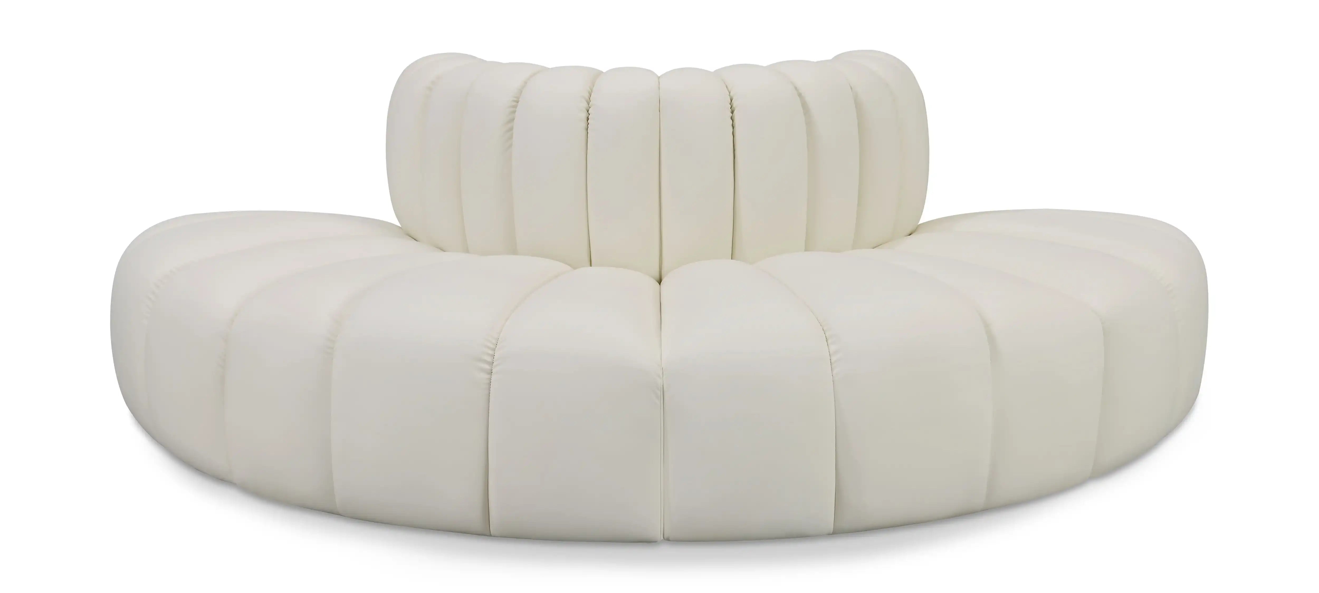 Arc - Faux Leather 4 Piece Modular Sofa - Best Buy Furniture