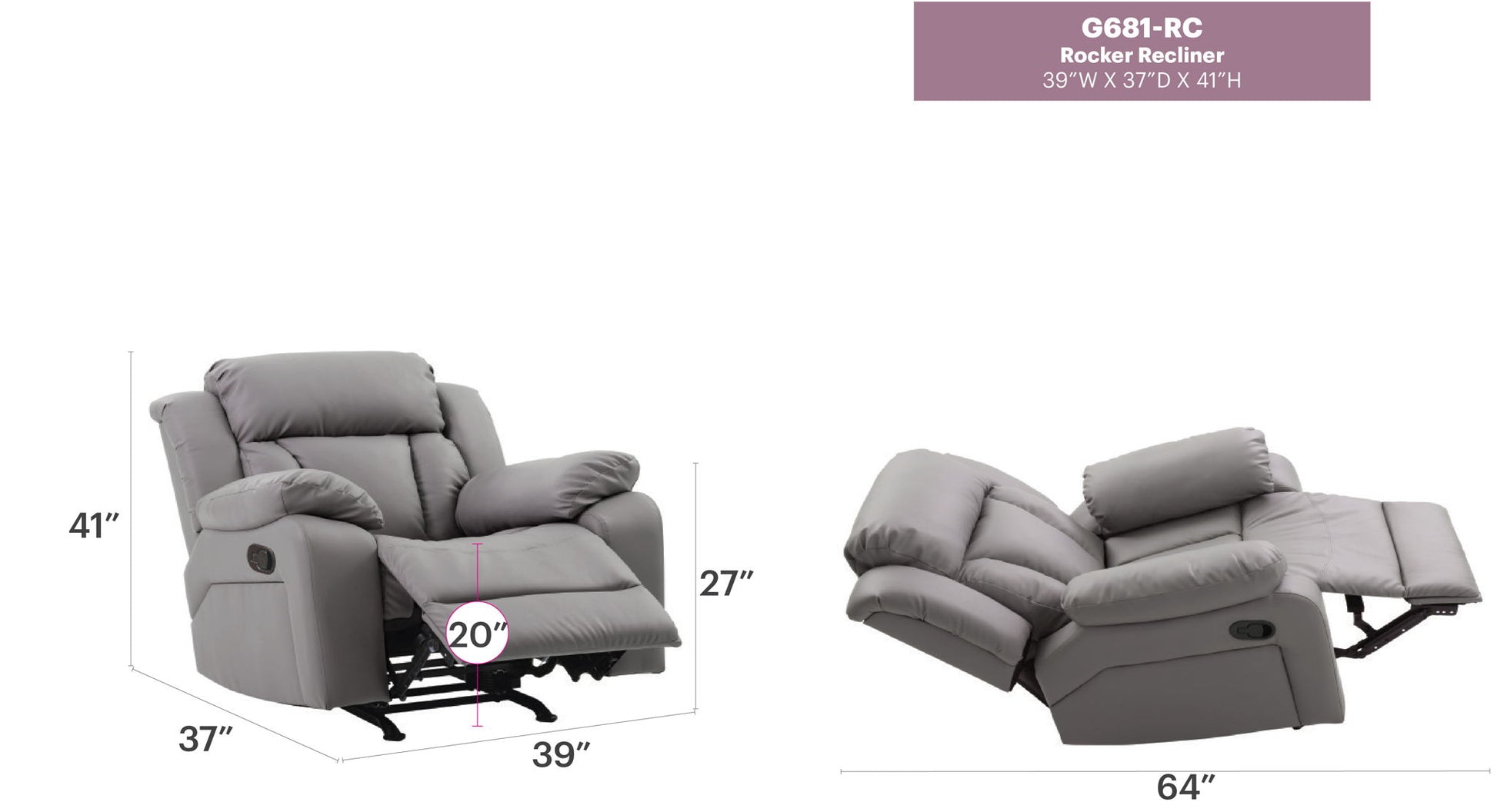 Daria - Rocker Recliner - Best Buy Furniture