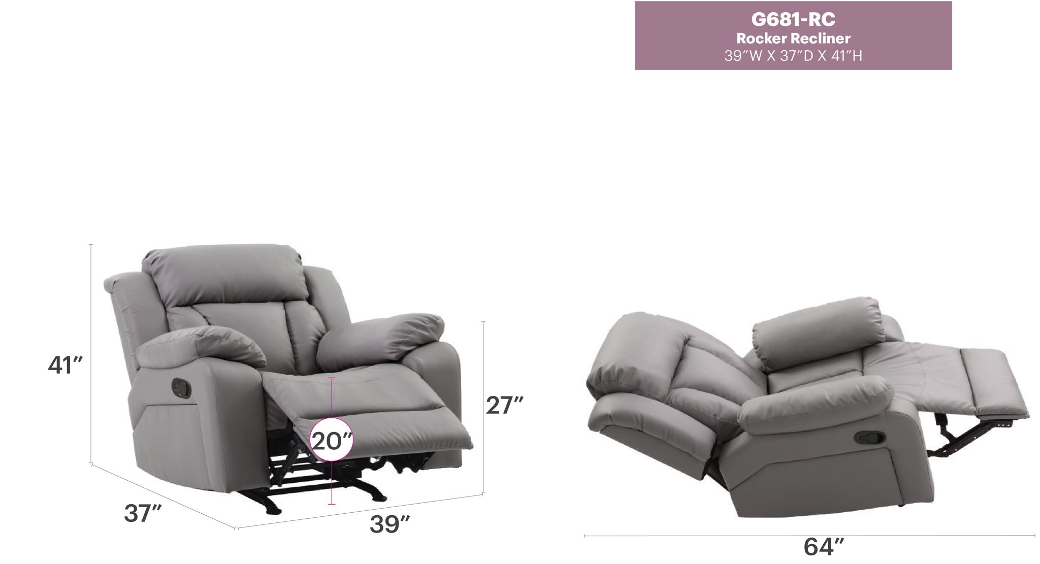 Daria - Rocker Recliner - Best Buy Furniture