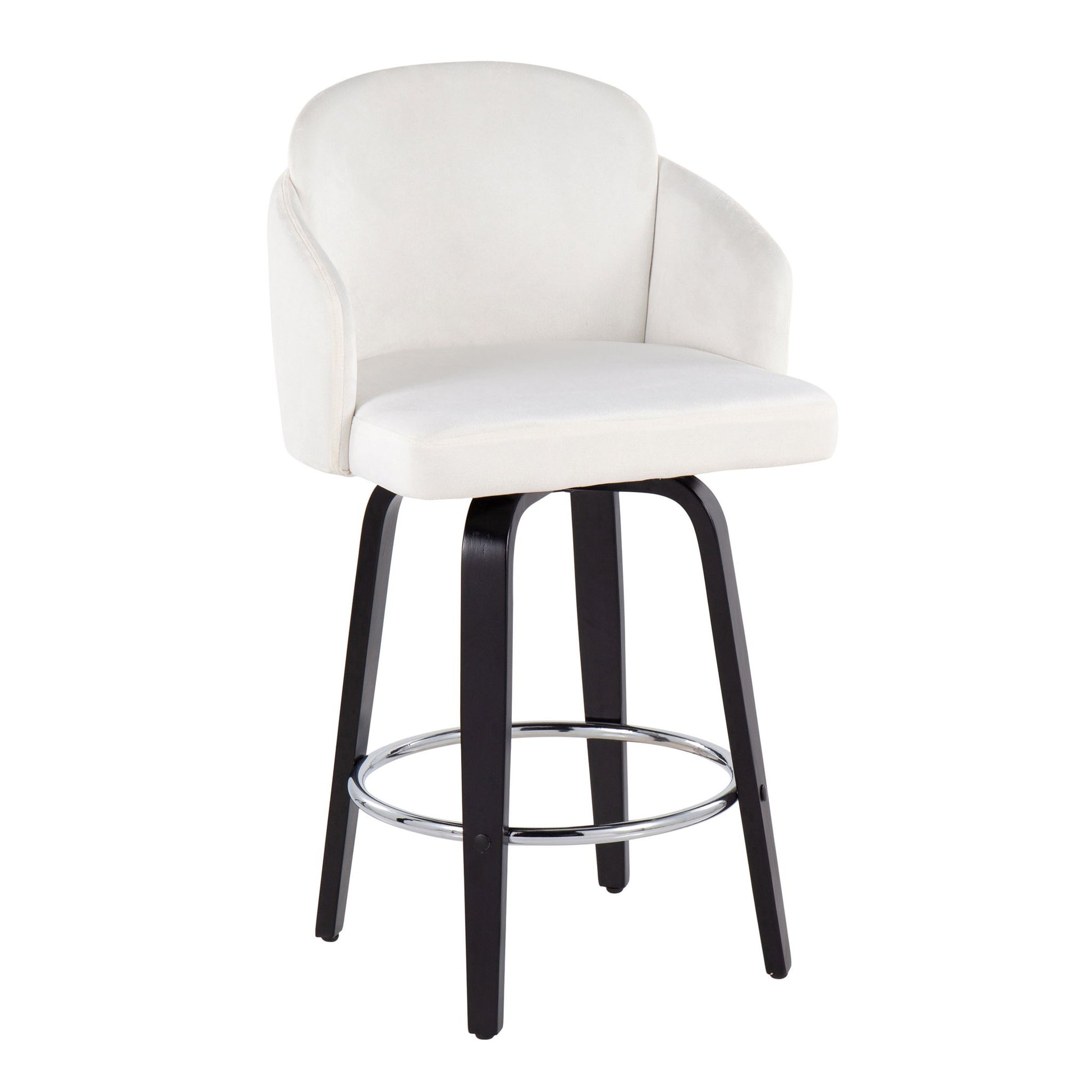 Dahlia - Contemporary Counter Stool Round Footrest (Set of 2) - Best Buy Furniture